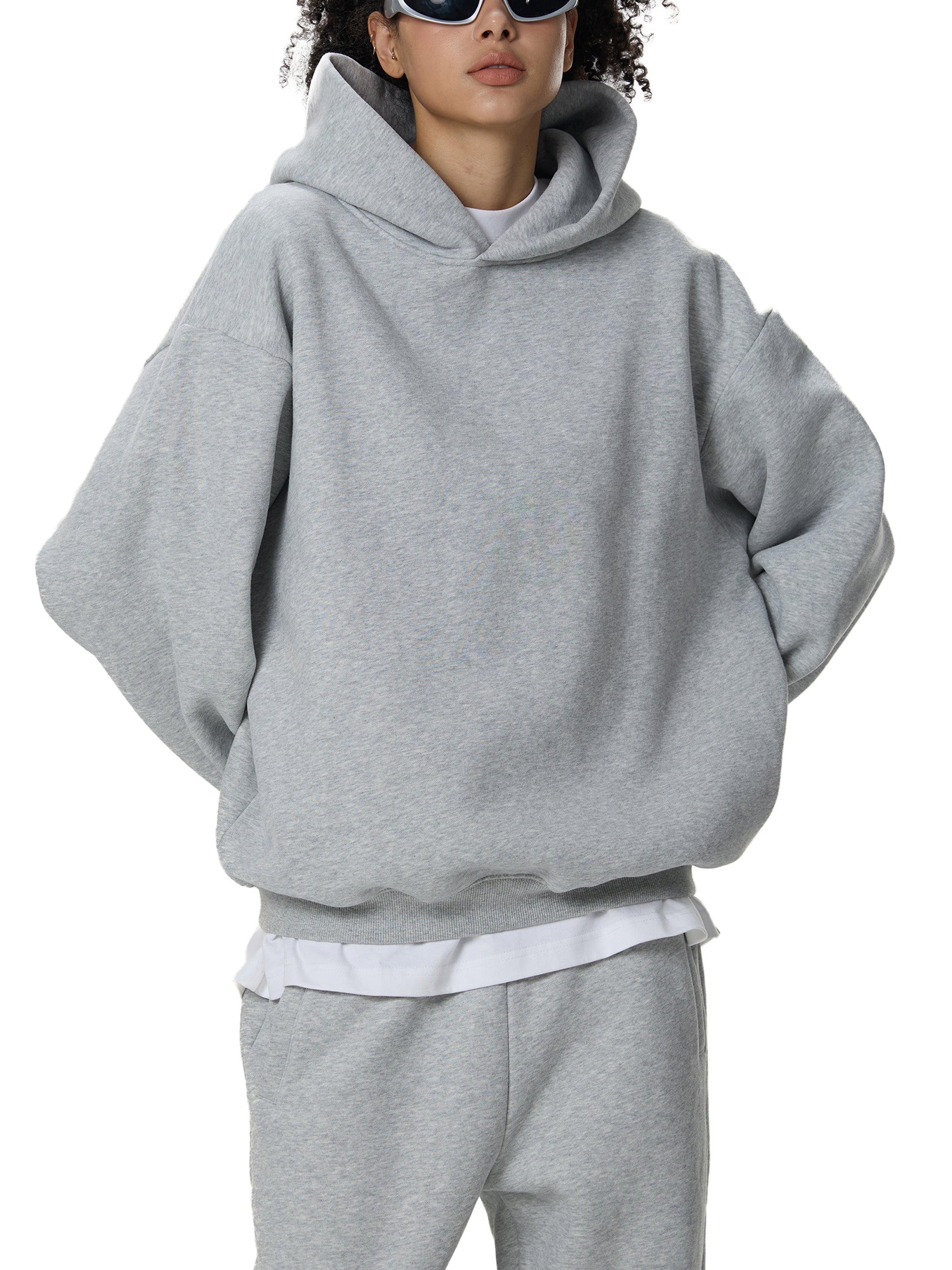 "Seek First" Fleeced Boxy Hoodie