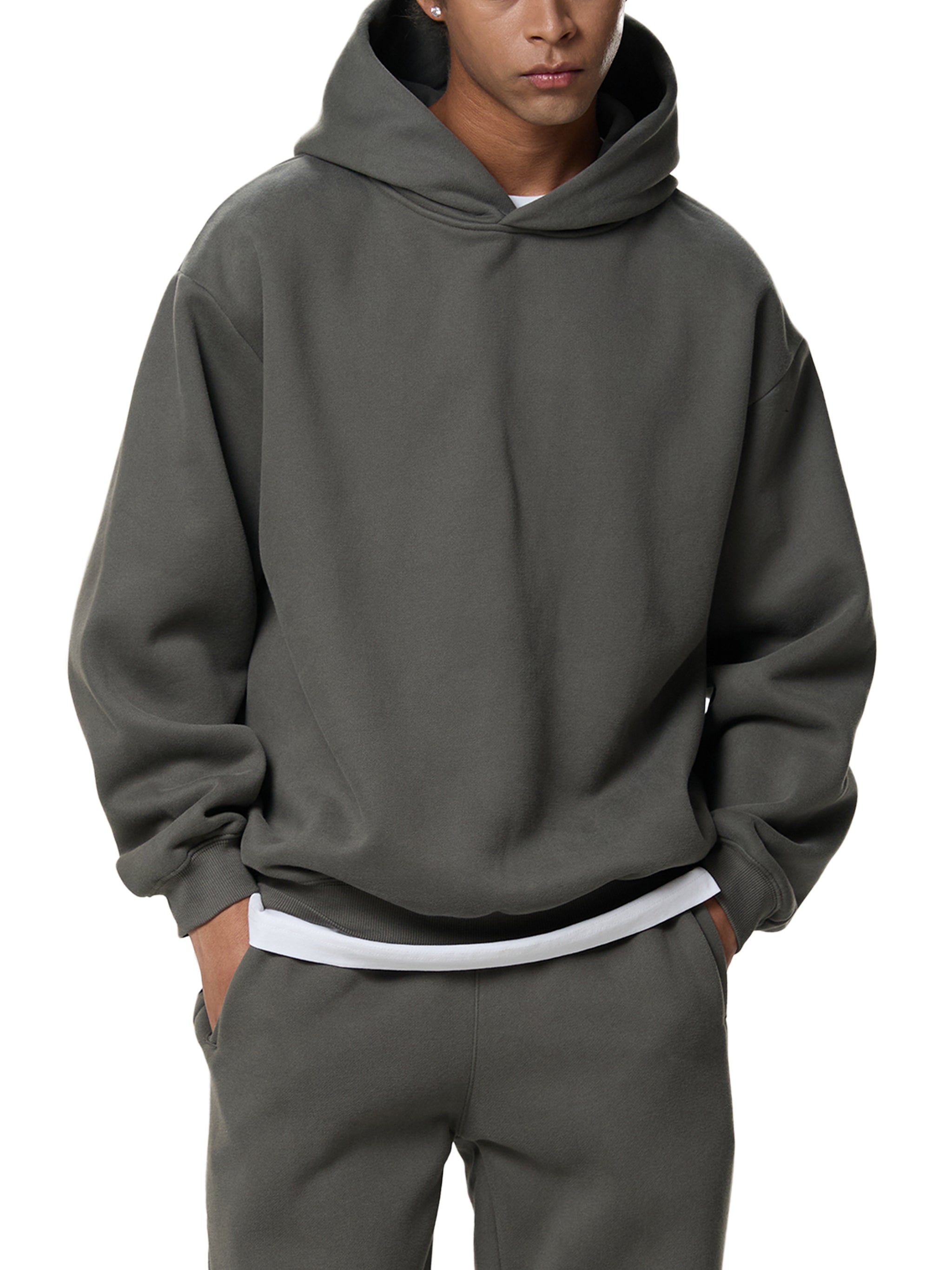 "Seek First" Fleeced Boxy Hoodie