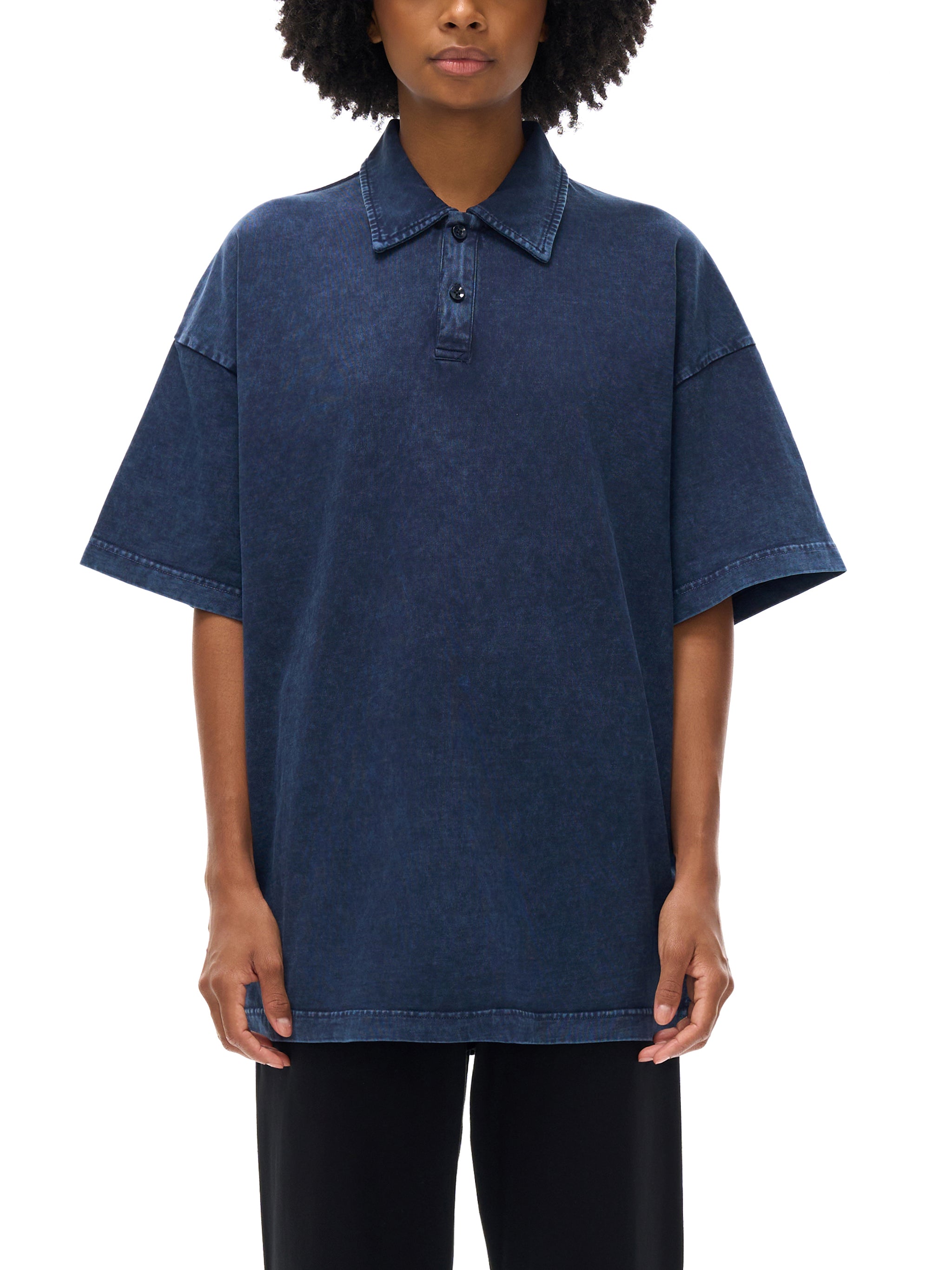 Jesus is king Heavyweight Snow-Washed Polo T-Shirt