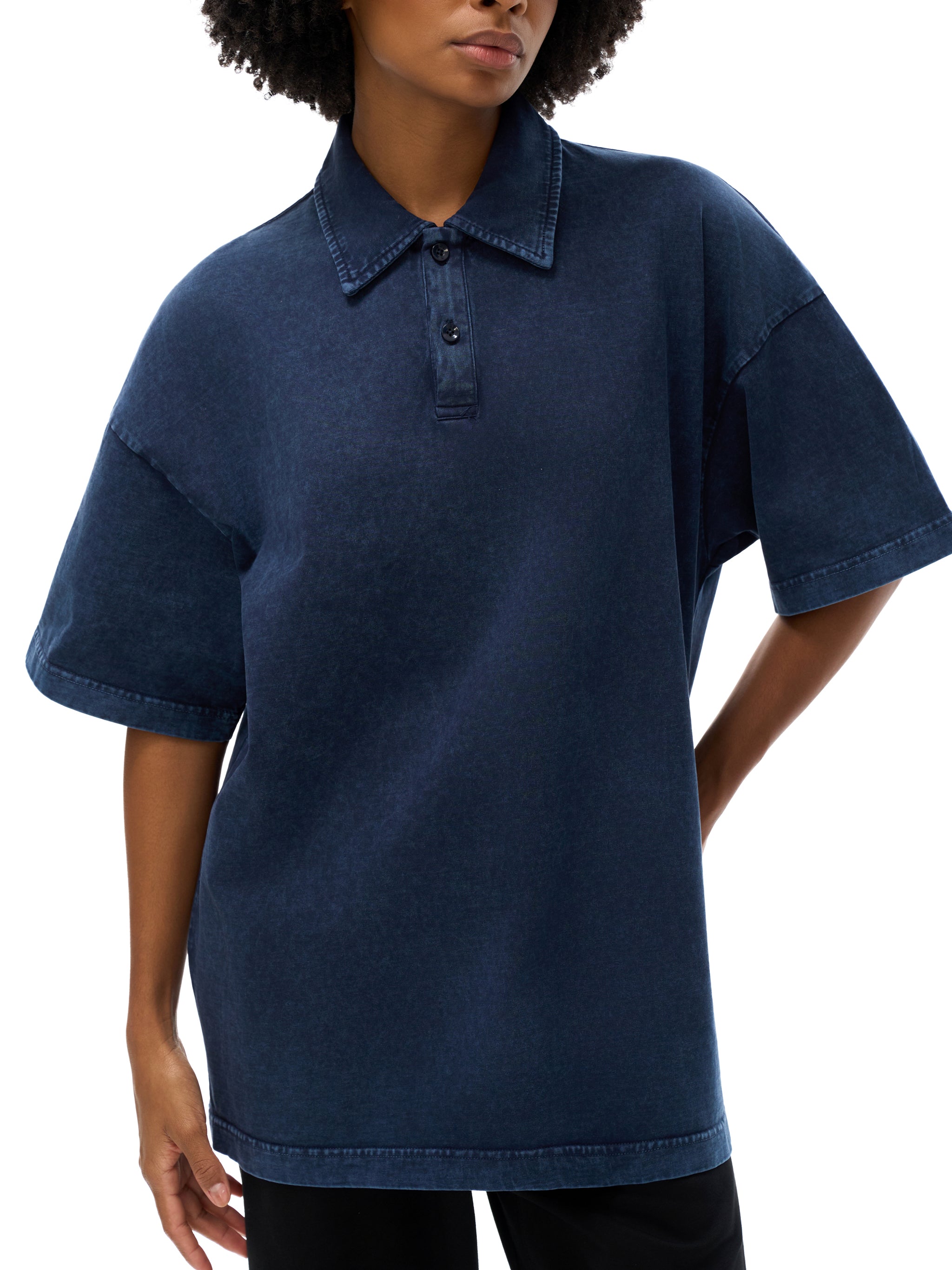 Jesus is king Heavyweight Snow-Washed Polo T-Shirt