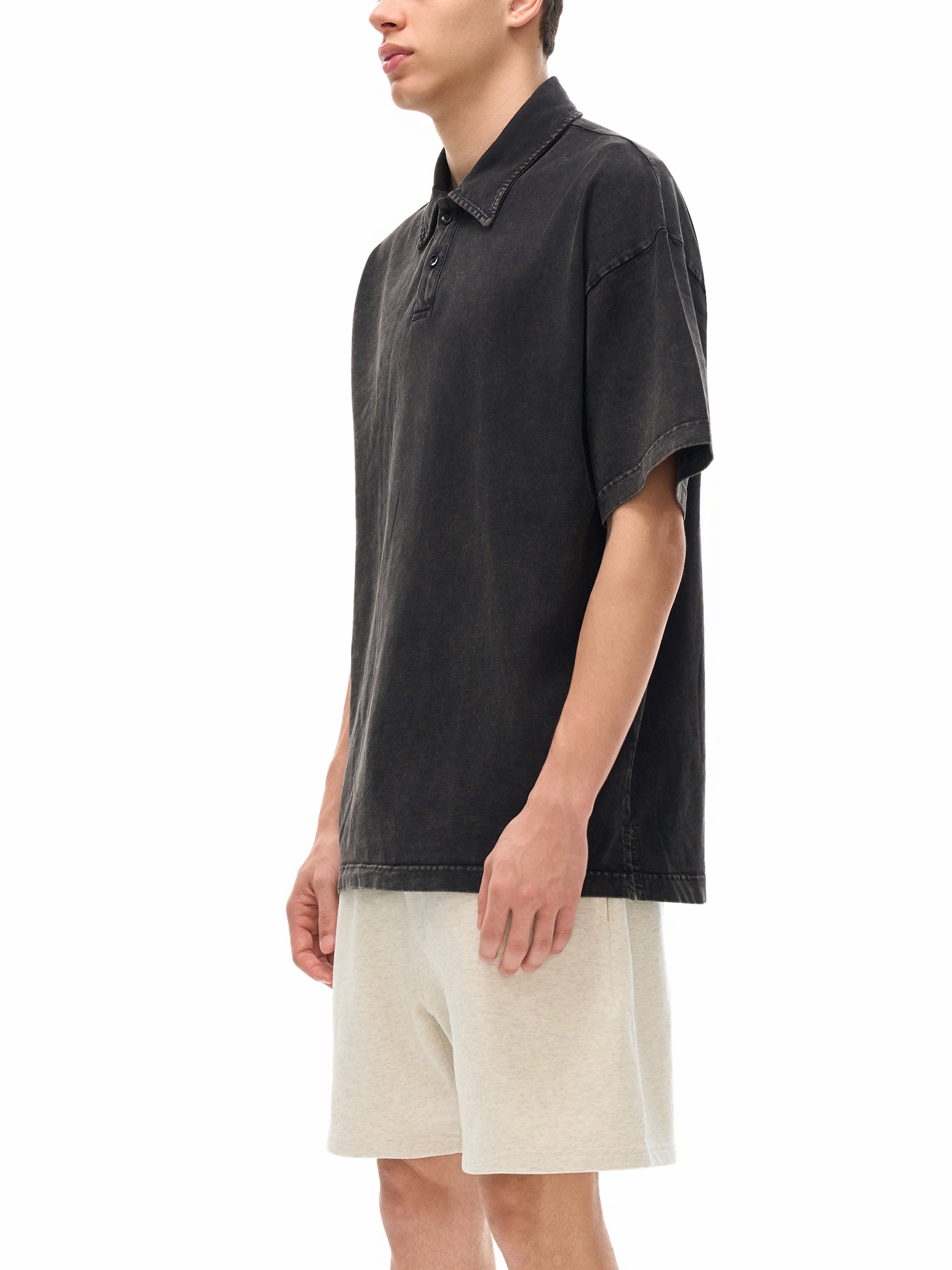 Jesus is king Heavyweight Snow-Washed Polo T-Shirt