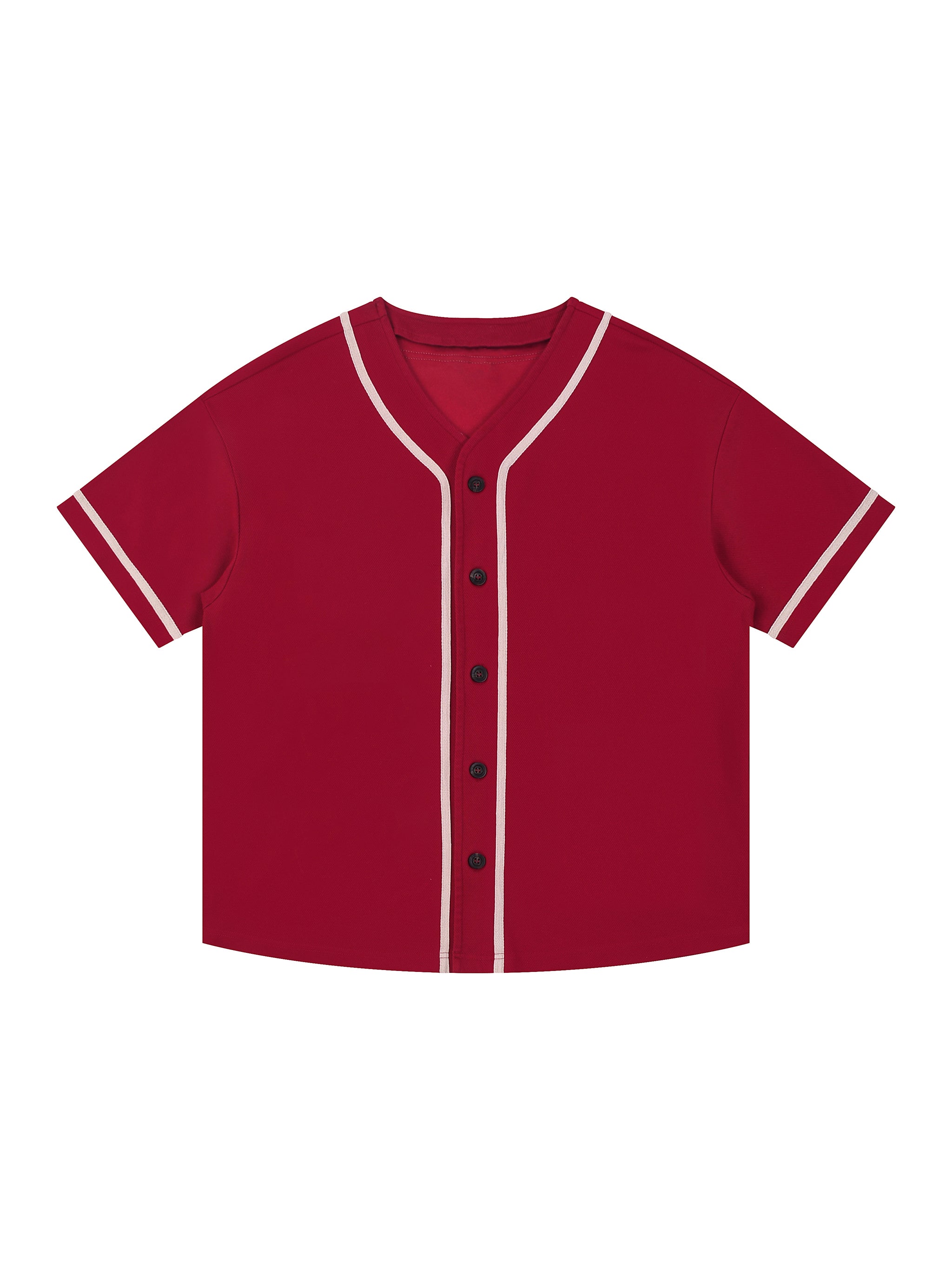 Faith Over Fear Contrast Piped Button-Up Jersey