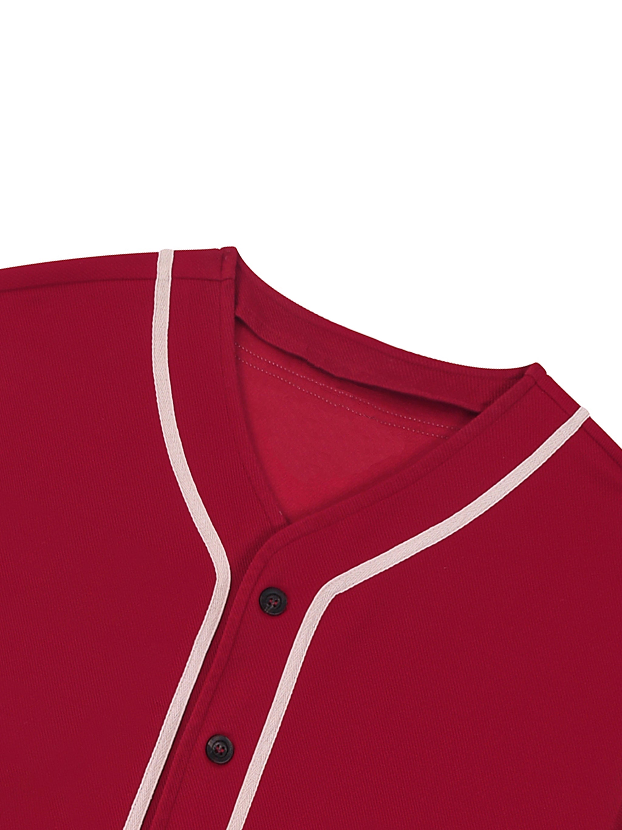 Faith Over Fear Contrast Piped Button-Up Jersey