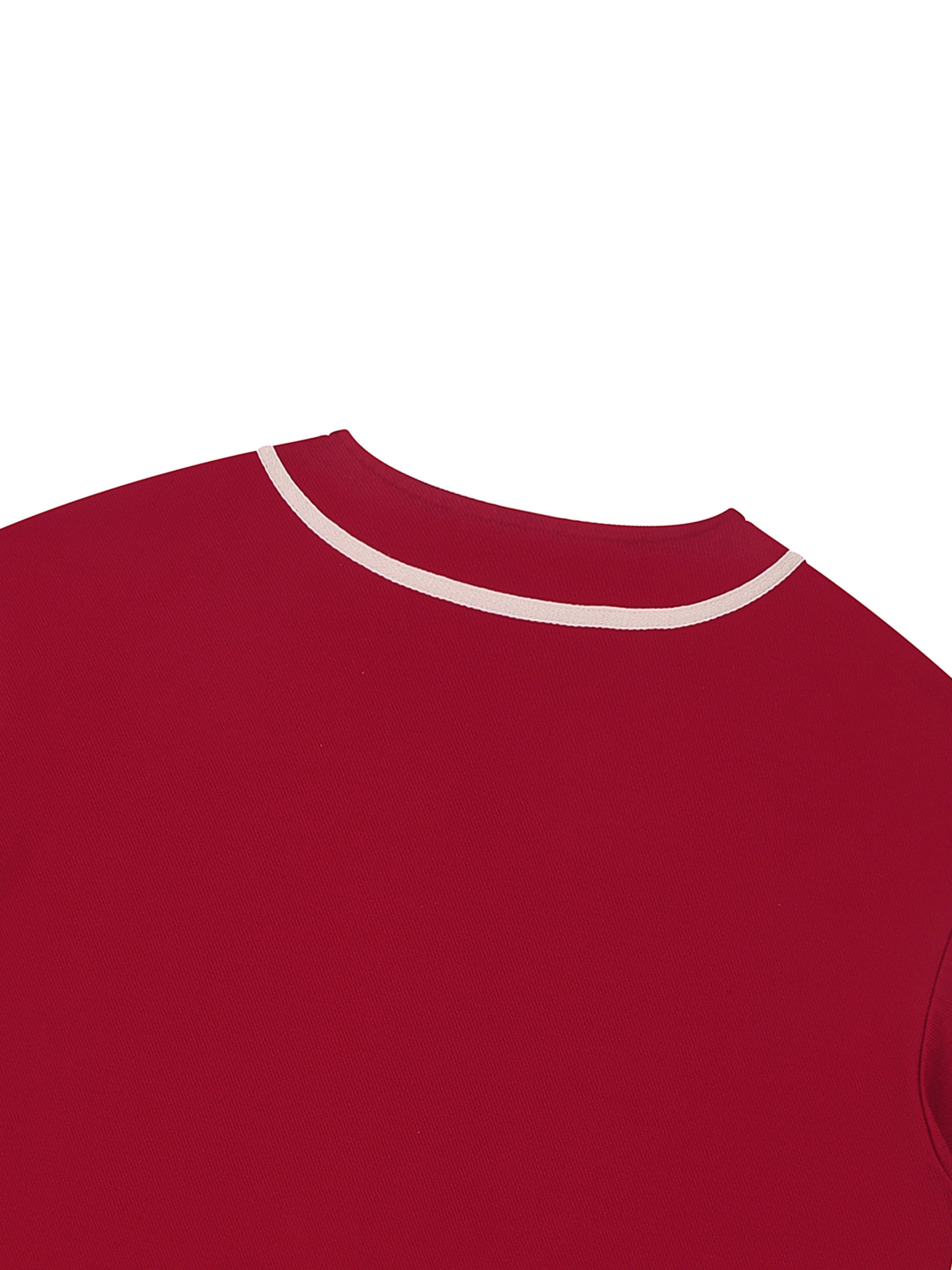 Faith Over Fear Contrast Piped Button-Up Jersey