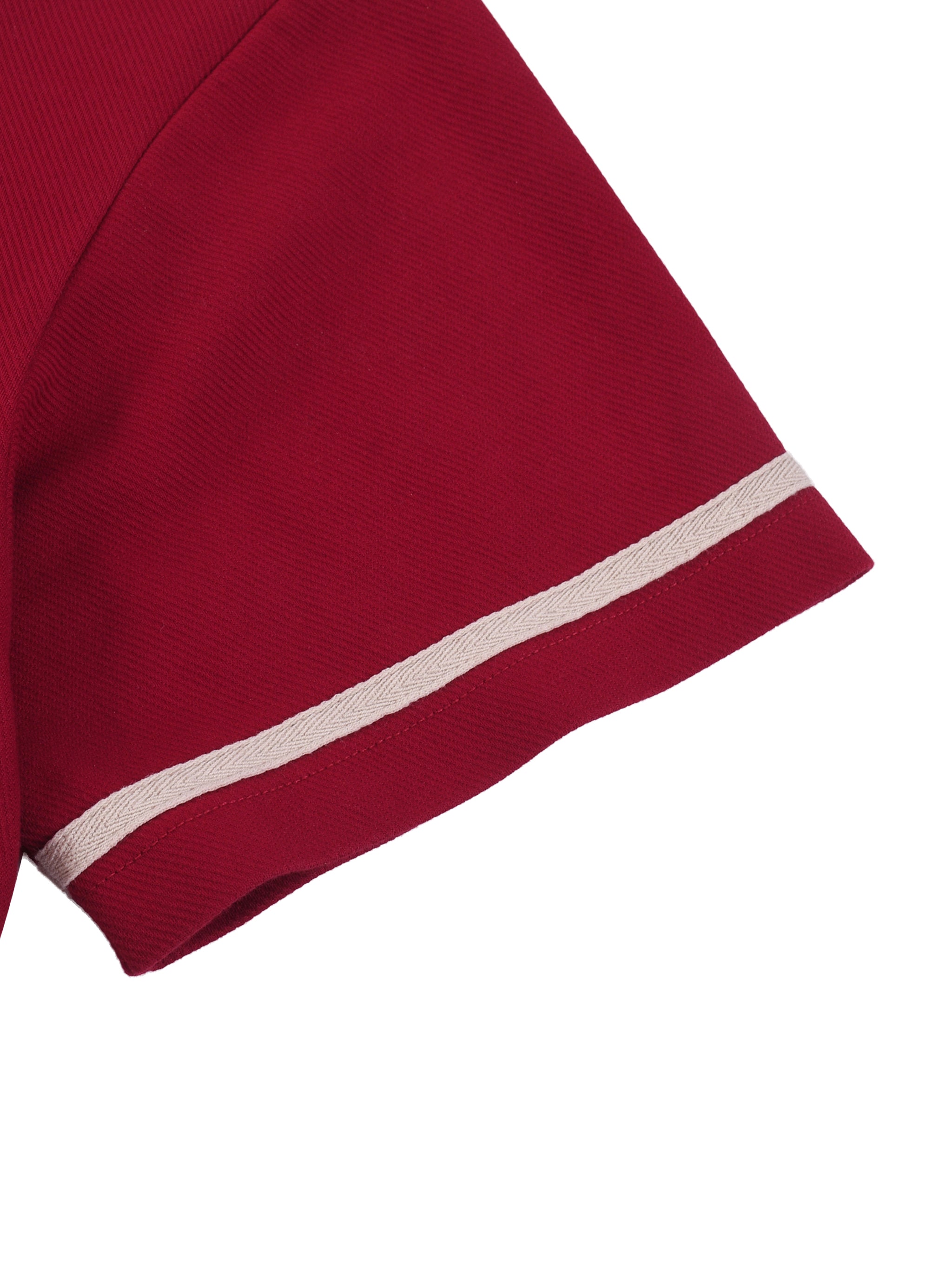 Faith Over Fear Contrast Piped Button-Up Jersey