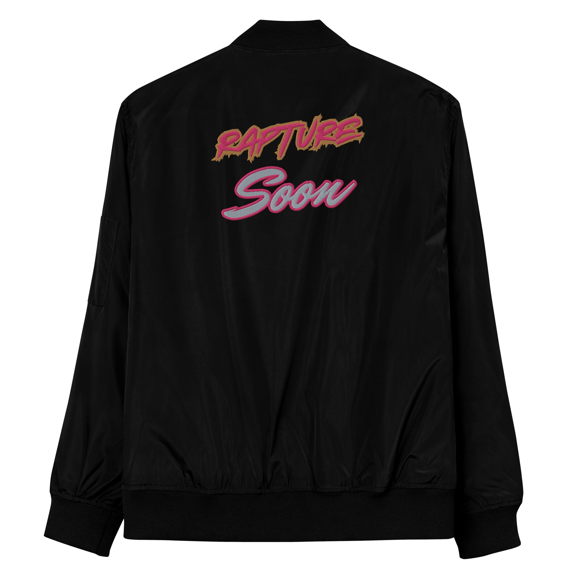 Jesus Saves Premium recycled bomber jacket