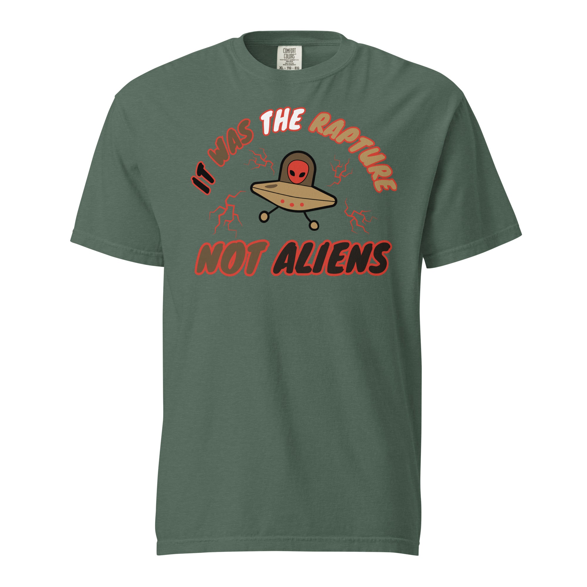 It was the Rapture Unisex garment-dyed heavyweight t-shirt