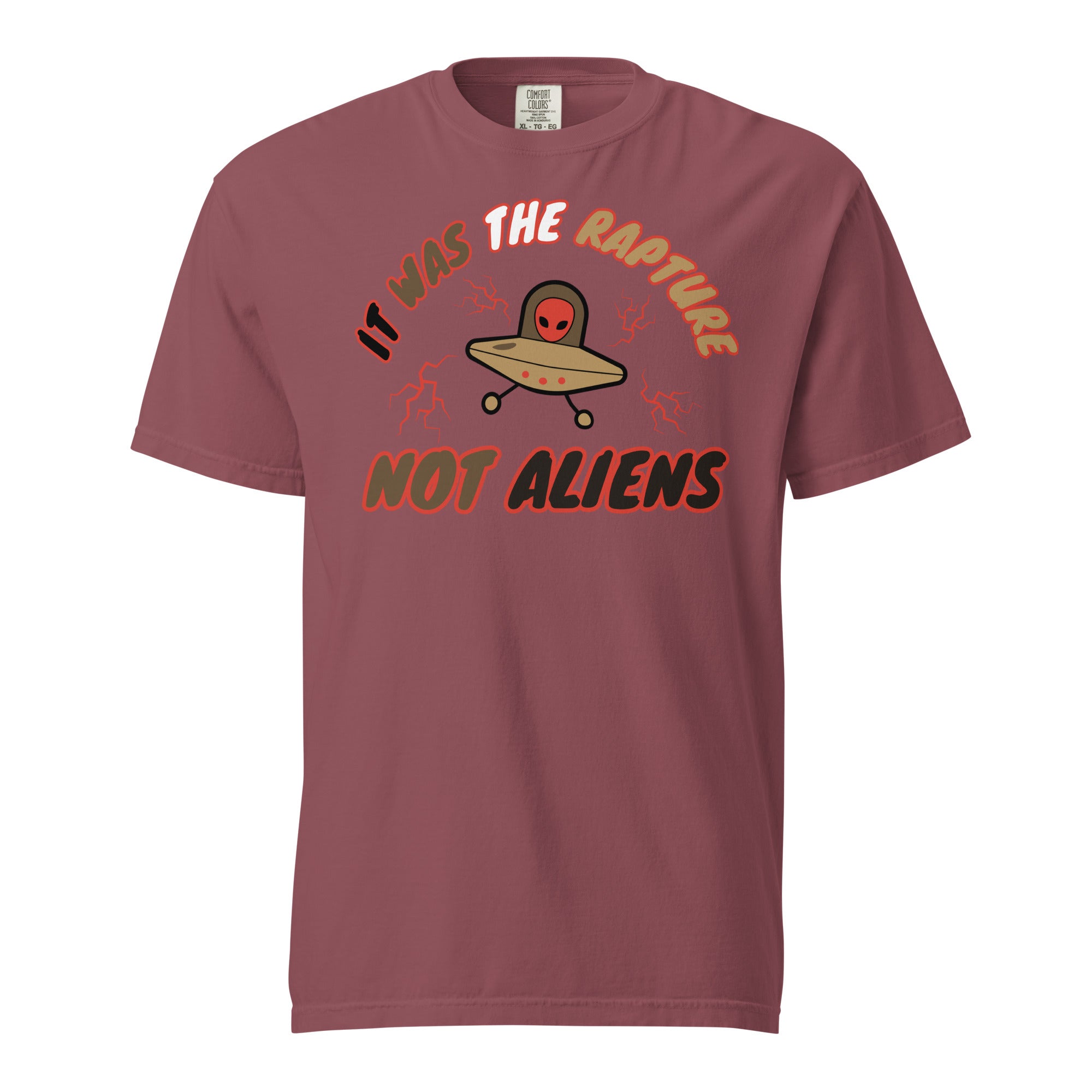 It was the Rapture Unisex garment-dyed heavyweight t-shirt