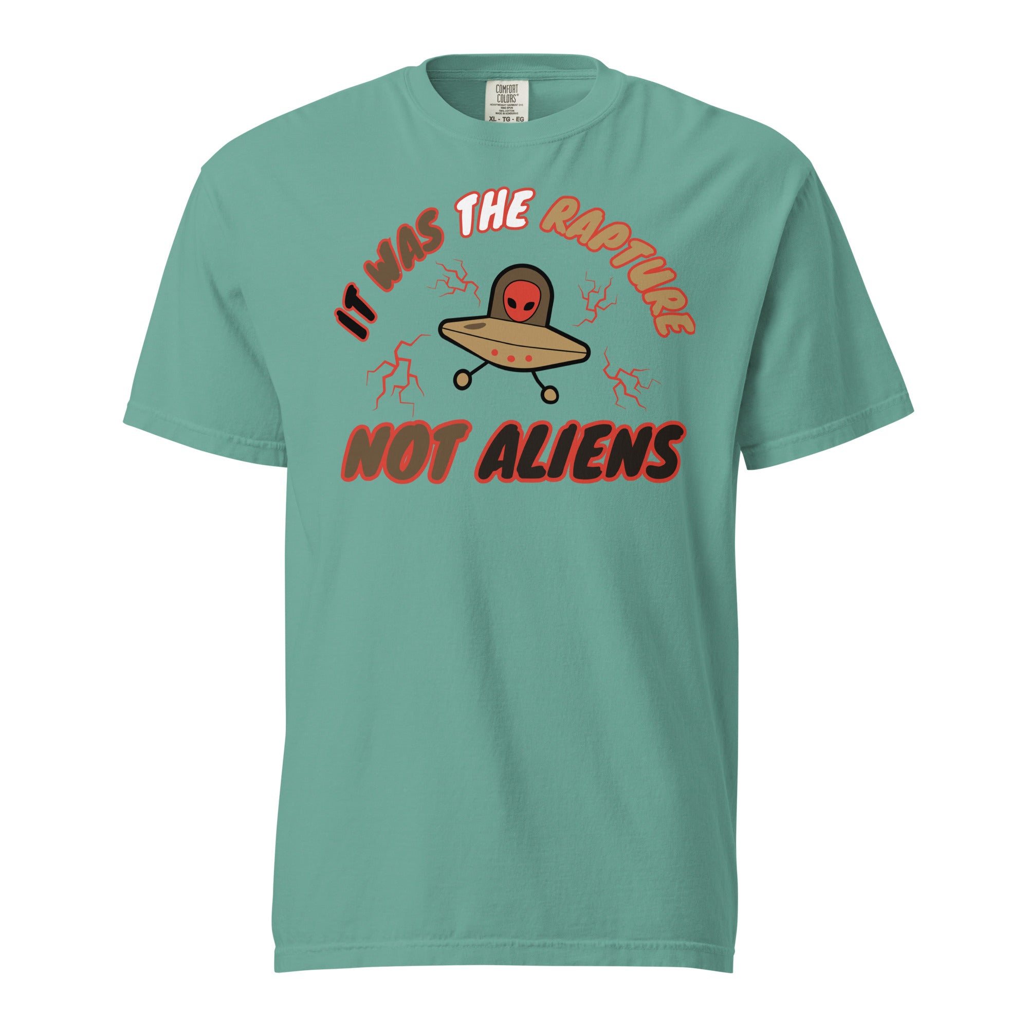 It was the Rapture Unisex garment-dyed heavyweight t-shirt