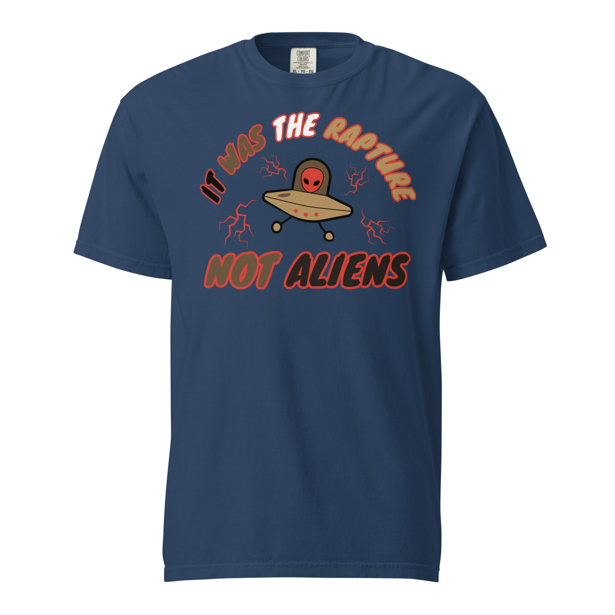 It was the Rapture Unisex garment-dyed heavyweight t-shirt
