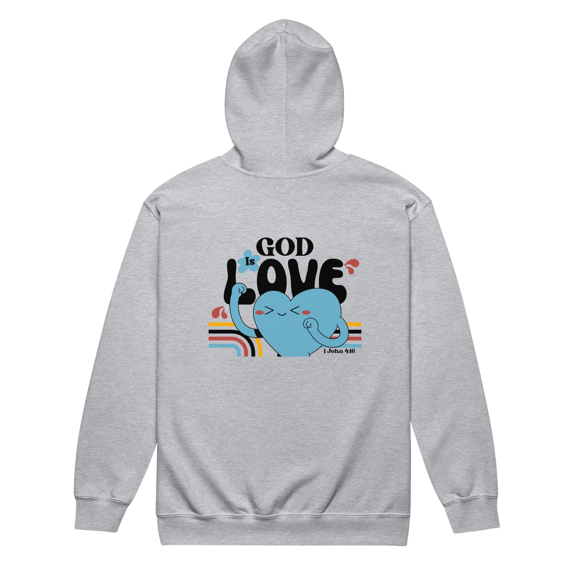 God is Love Unisex heavy blend zip hoodie