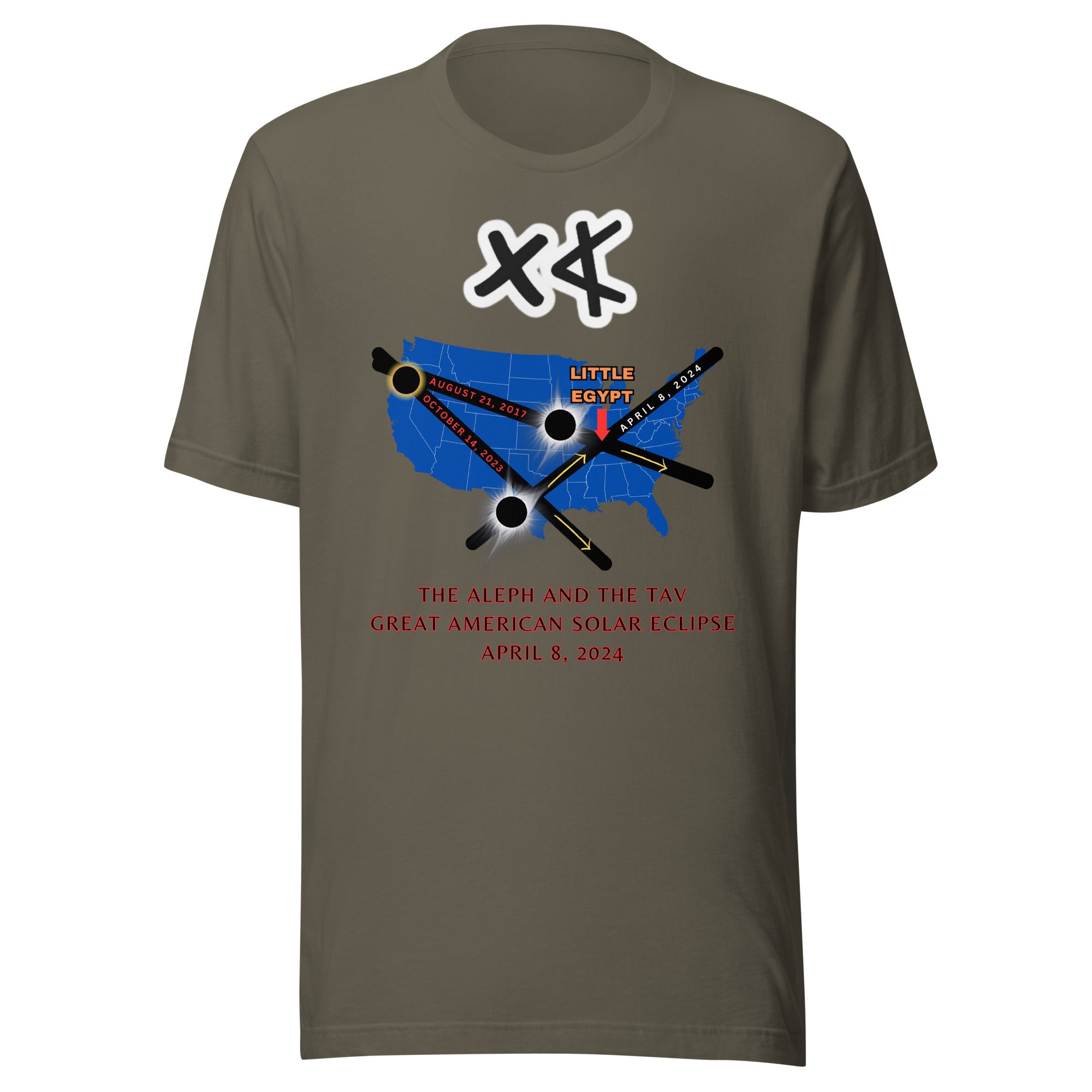 Aleph and the Tav Great American Solar Eclipse Unisex t-shirt