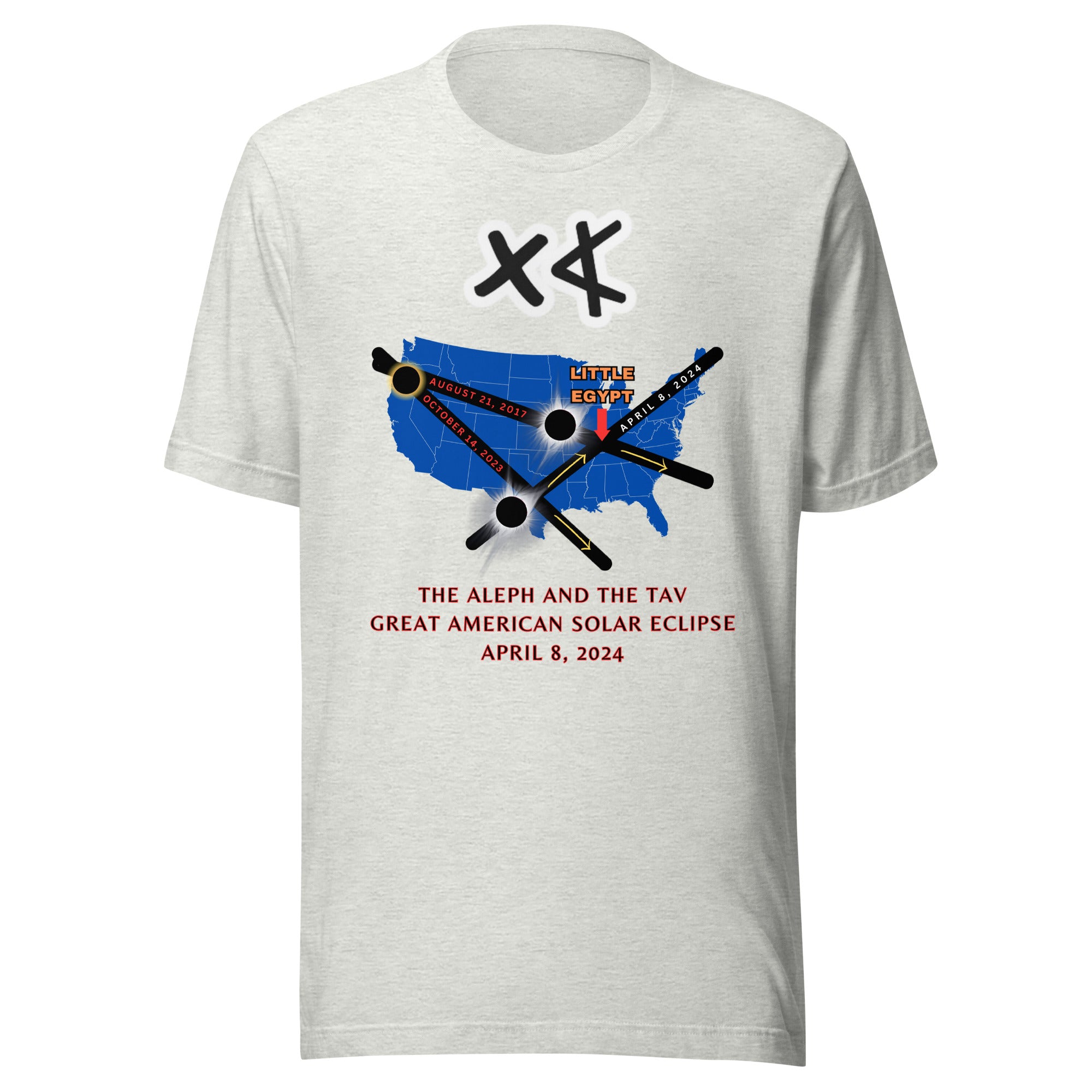 Aleph and the Tav Great American Solar Eclipse Unisex t-shirt