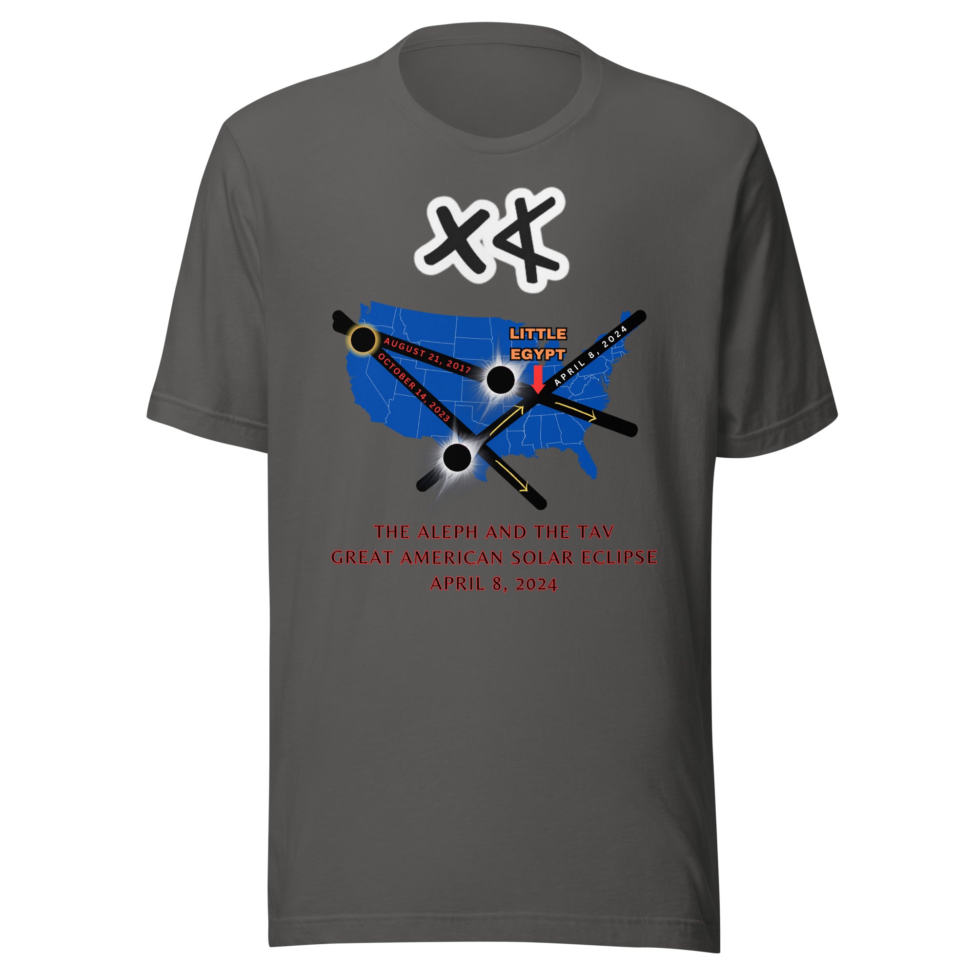 Aleph and the Tav Great American Solar Eclipse Unisex t-shirt