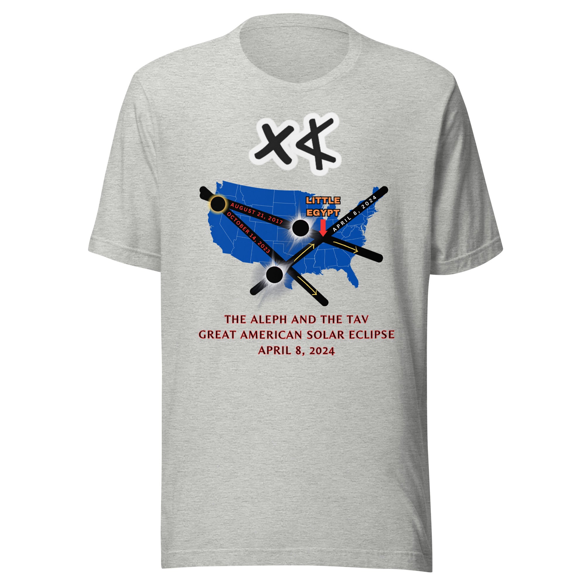 Aleph and the Tav Great American Solar Eclipse Unisex t-shirt