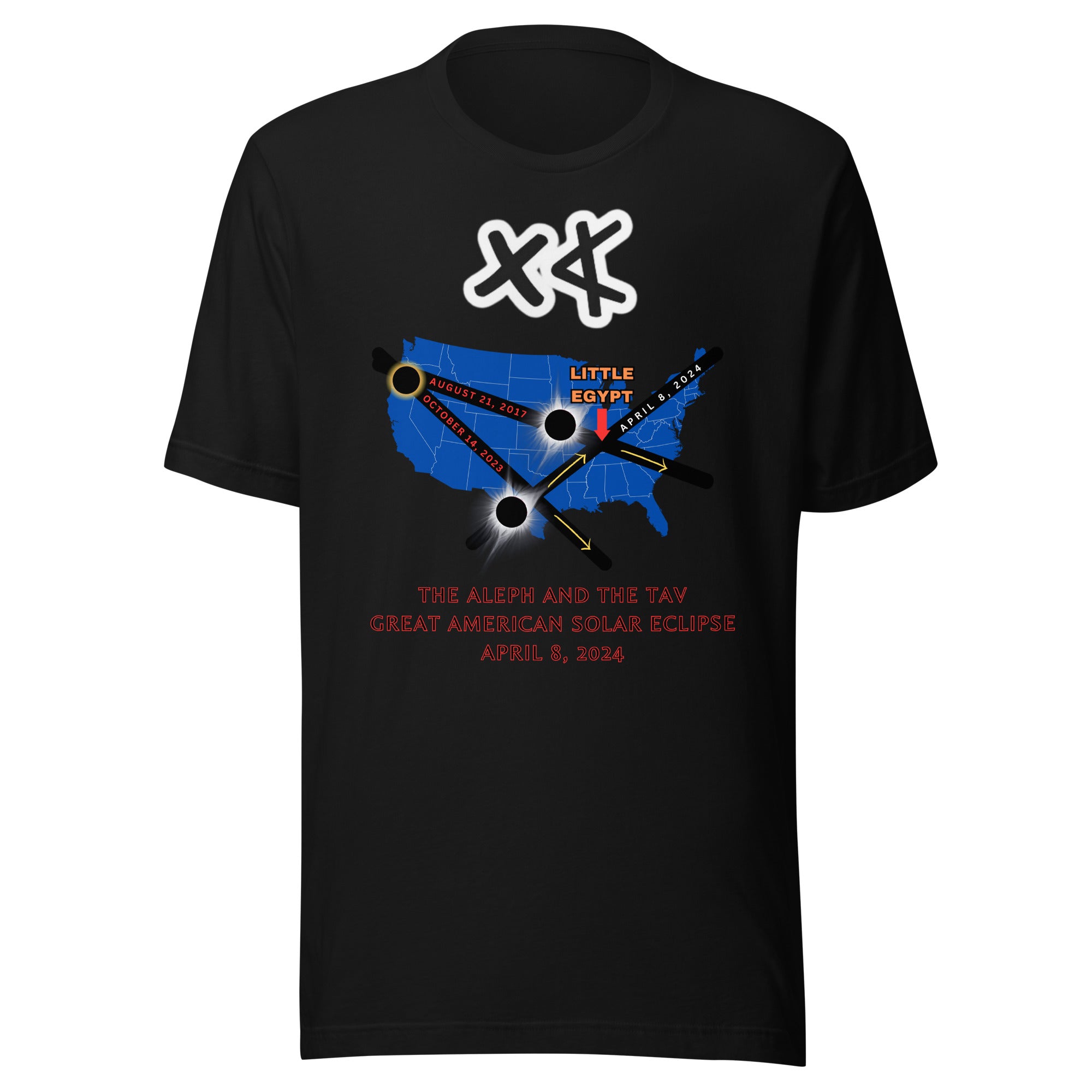 Aleph and the Tav Great American Solar Eclipse Unisex t-shirt