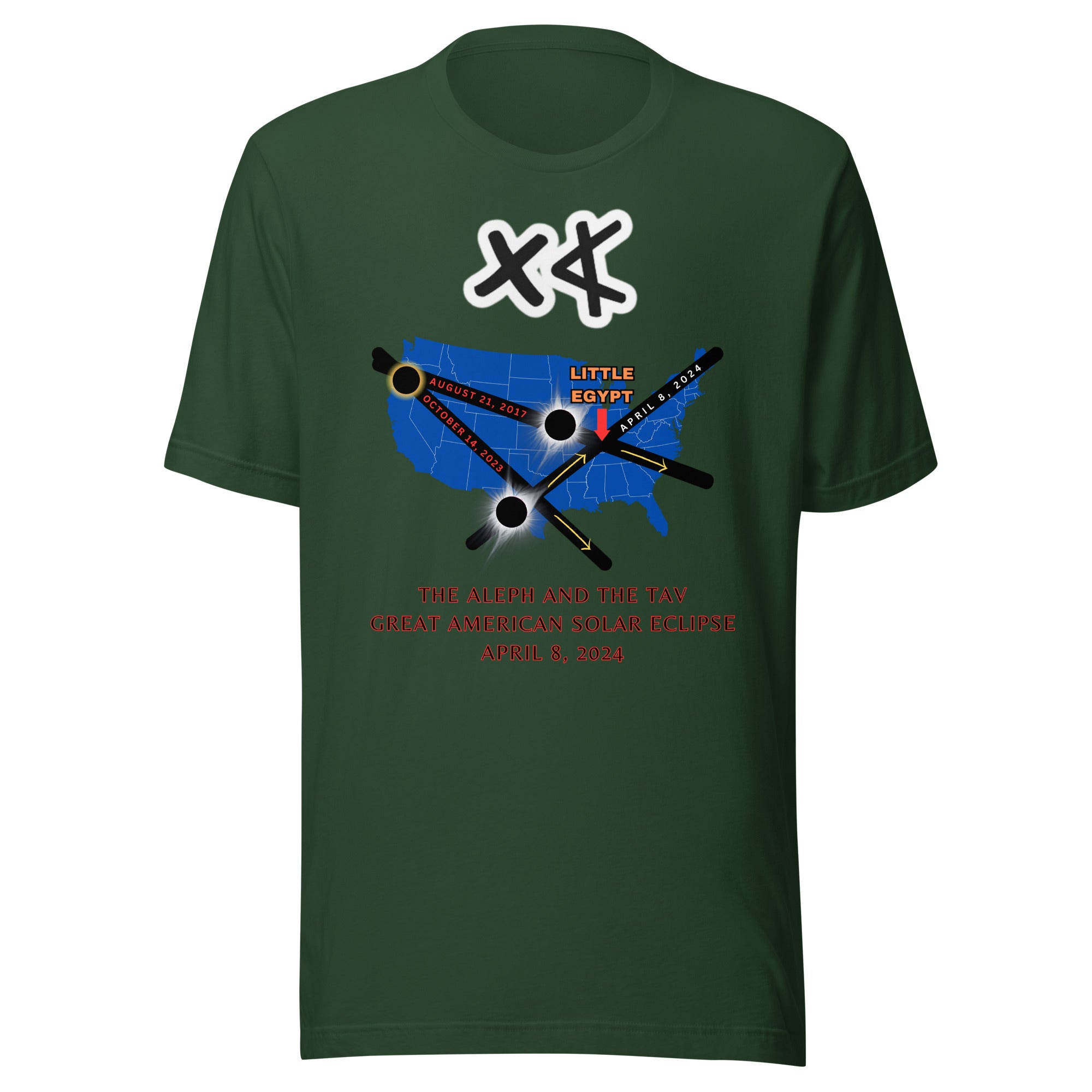 Aleph and the Tav Great American Solar Eclipse Unisex t-shirt