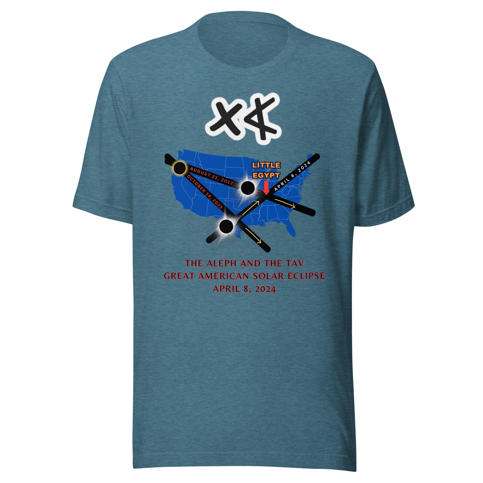 Aleph and the Tav Great American Solar Eclipse Unisex t-shirt