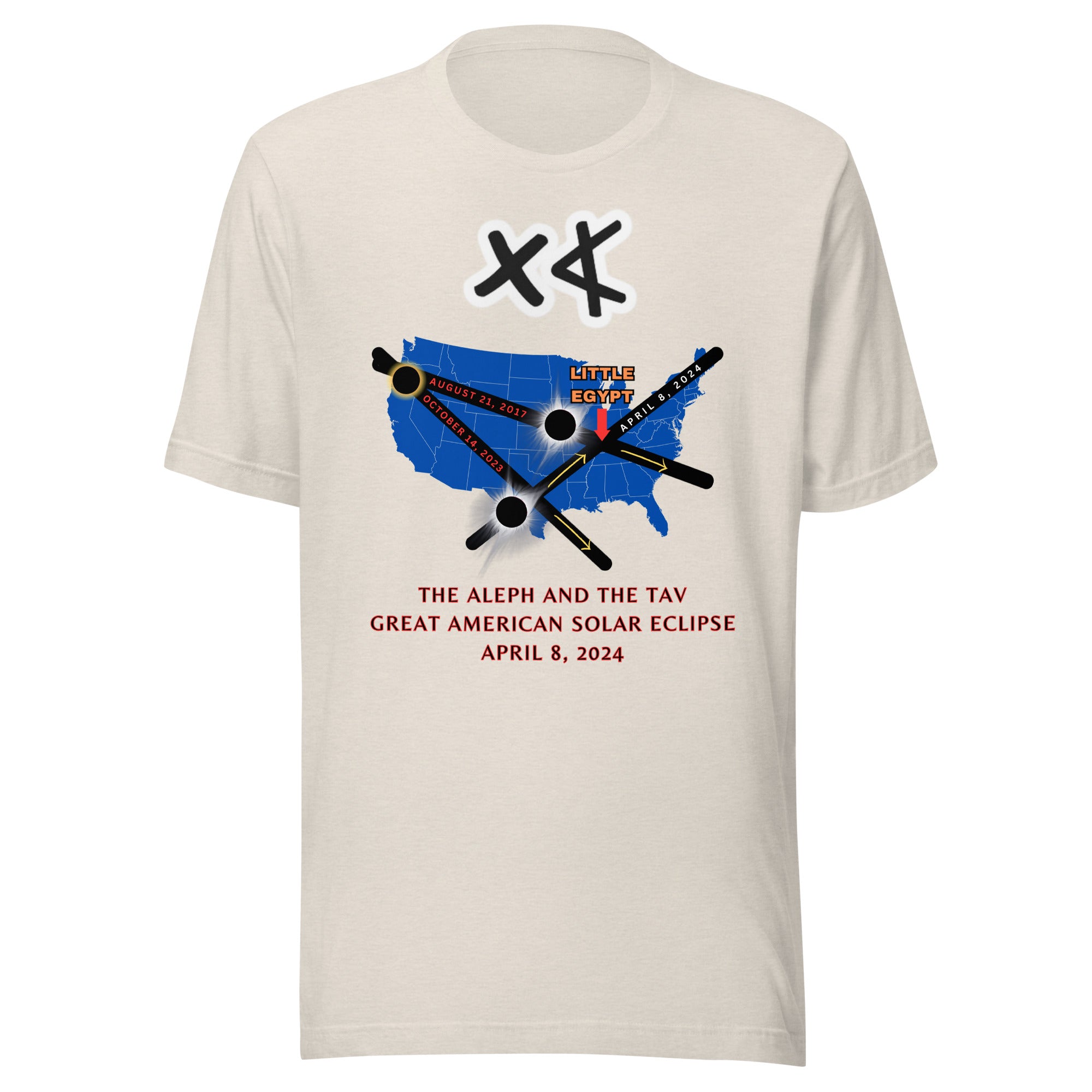 Aleph and the Tav Great American Solar Eclipse Unisex t-shirt