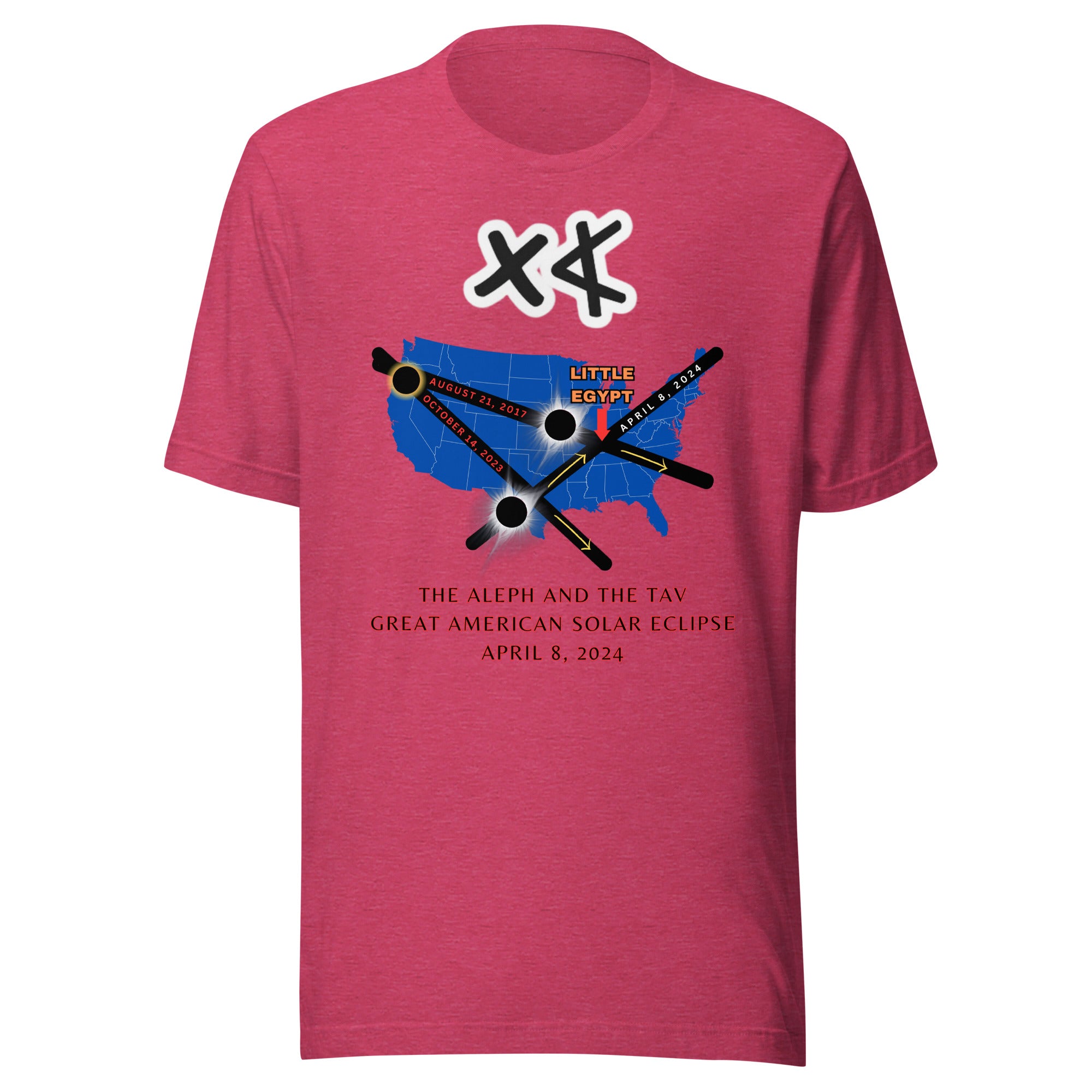 Aleph and the Tav Great American Solar Eclipse Unisex t-shirt