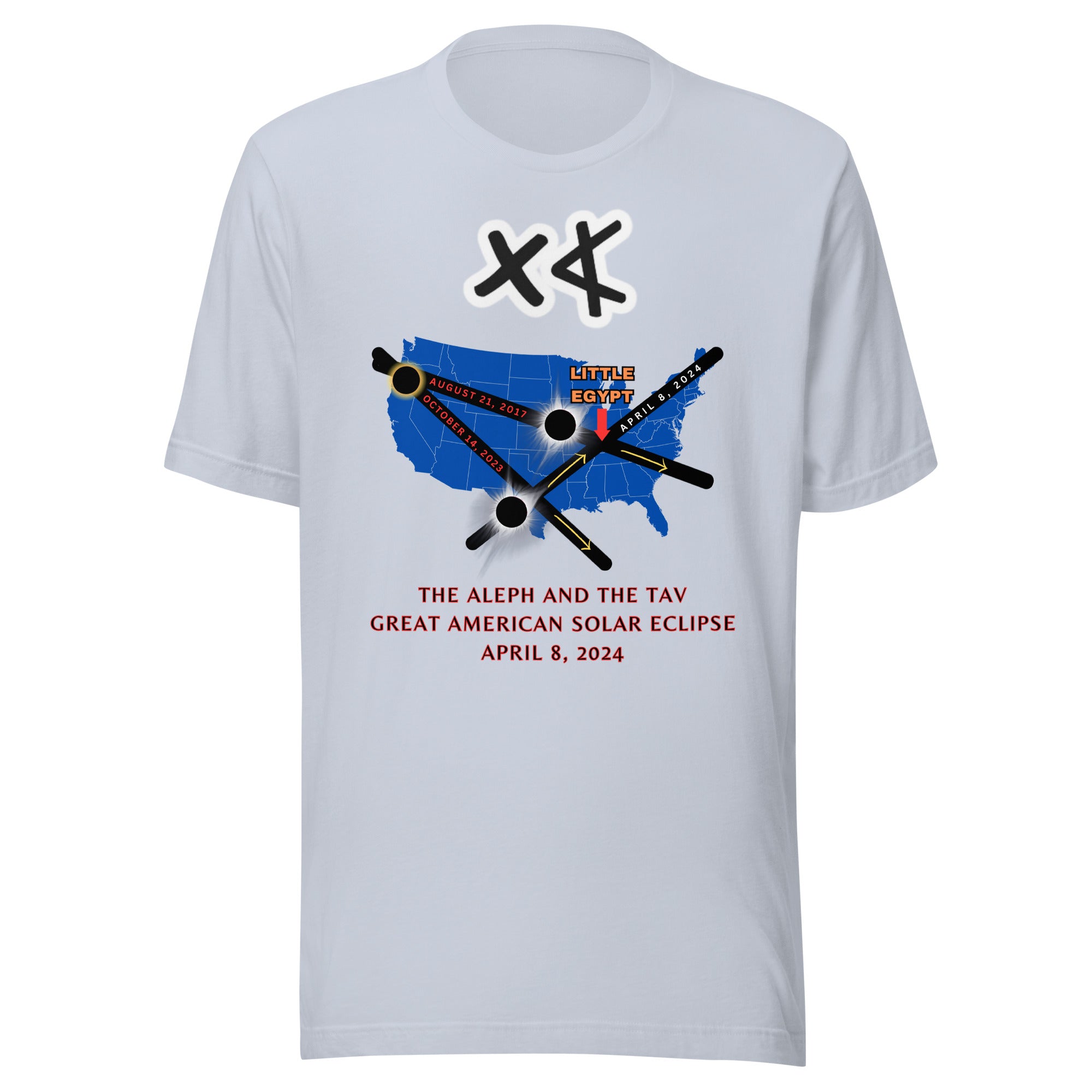 Aleph and the Tav Great American Solar Eclipse Unisex t-shirt
