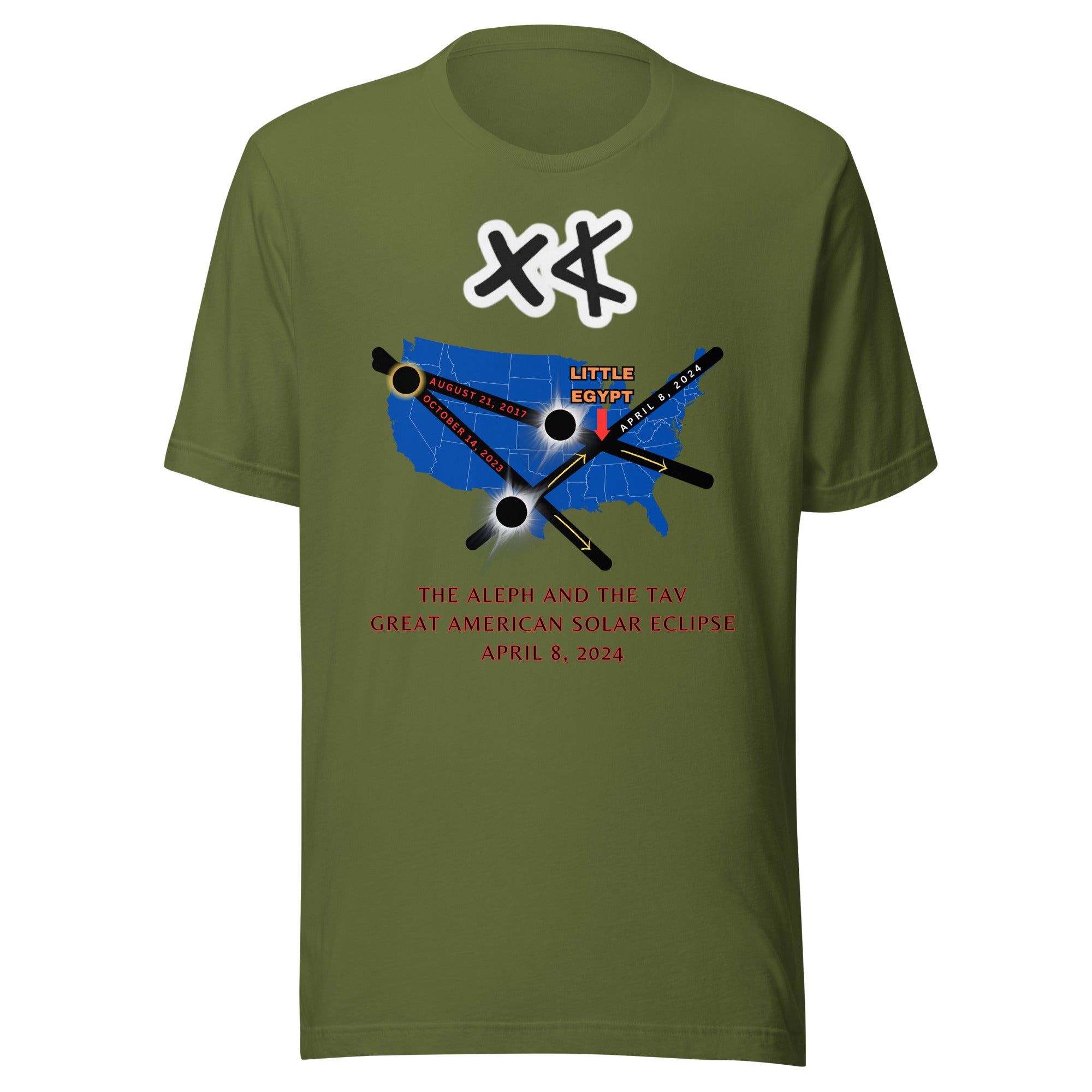 Aleph and the Tav Great American Solar Eclipse Unisex t-shirt