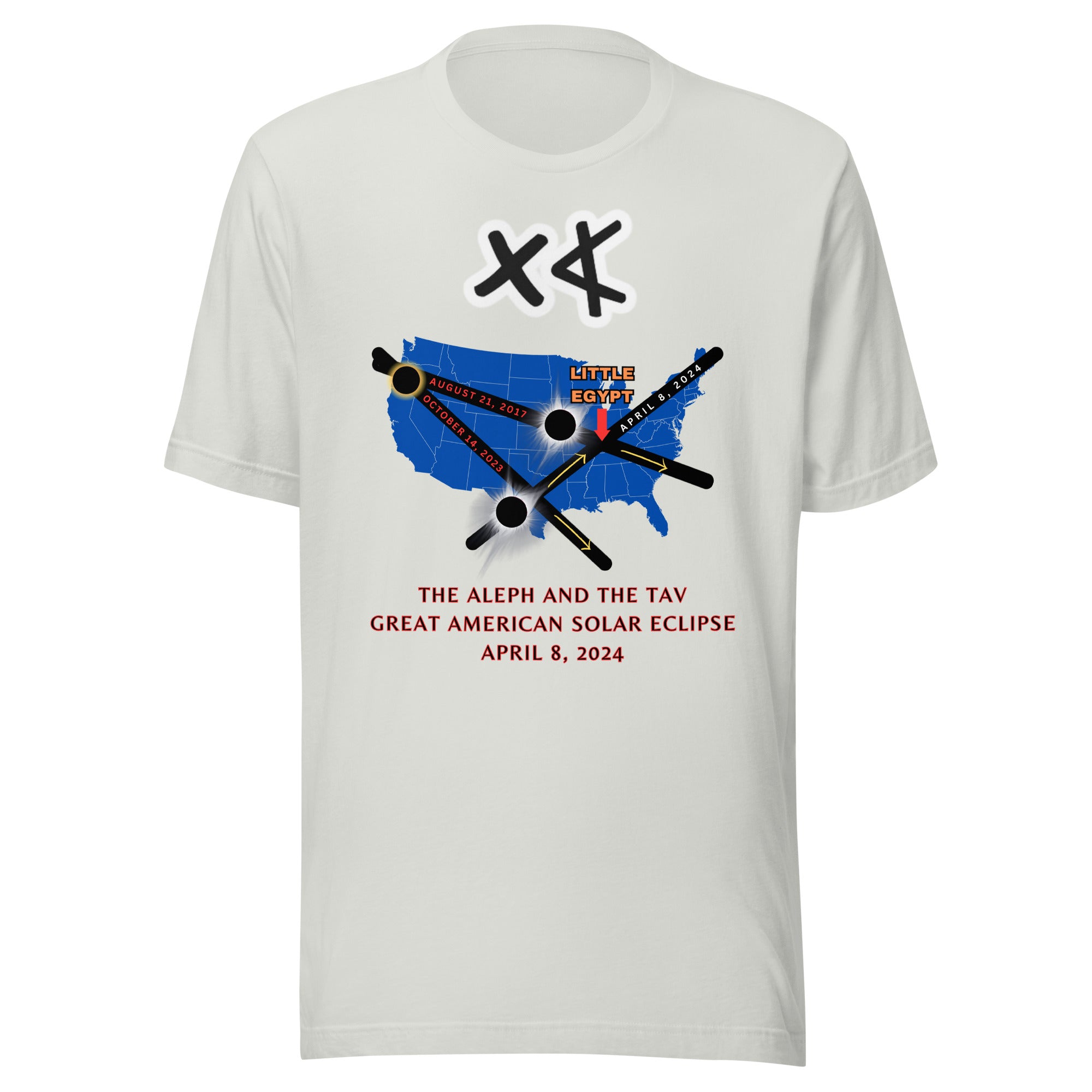 Aleph and the Tav Great American Solar Eclipse Unisex t-shirt