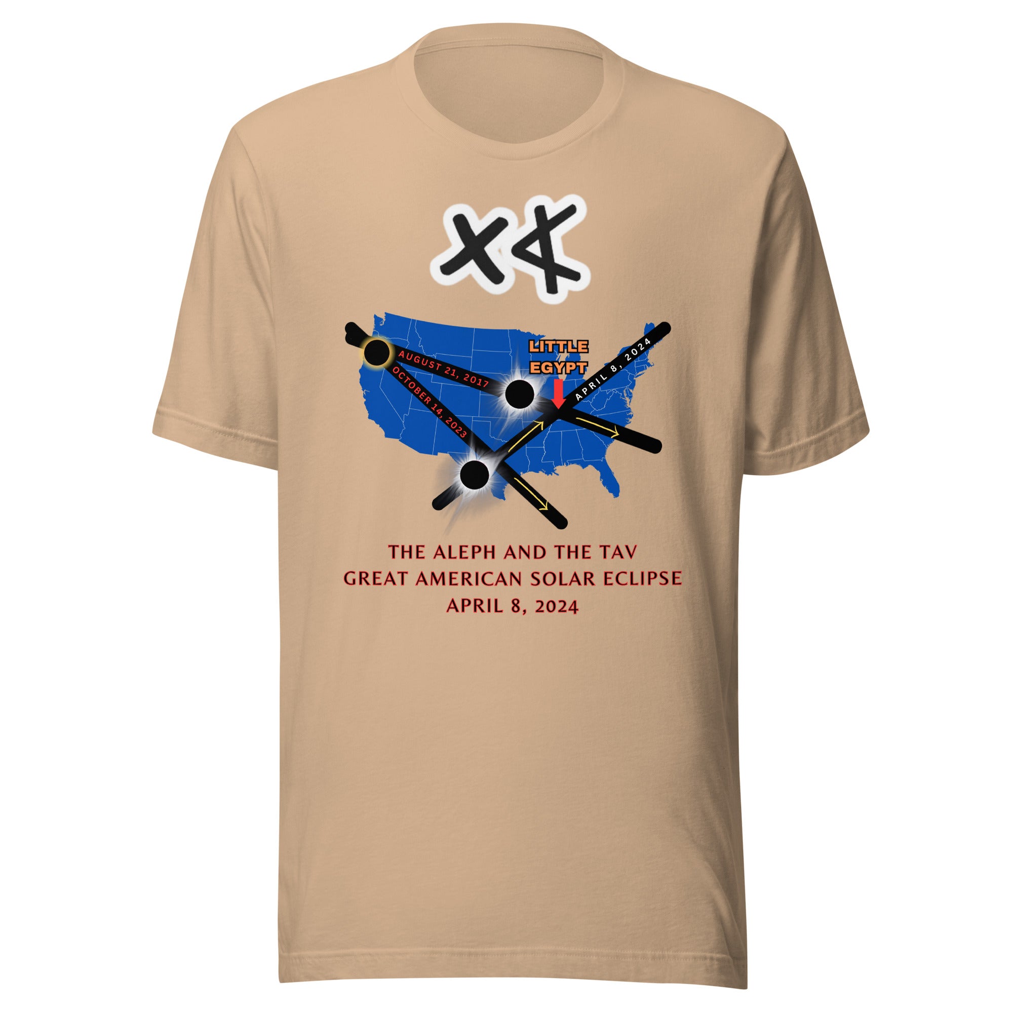Aleph and the Tav Great American Solar Eclipse Unisex t-shirt