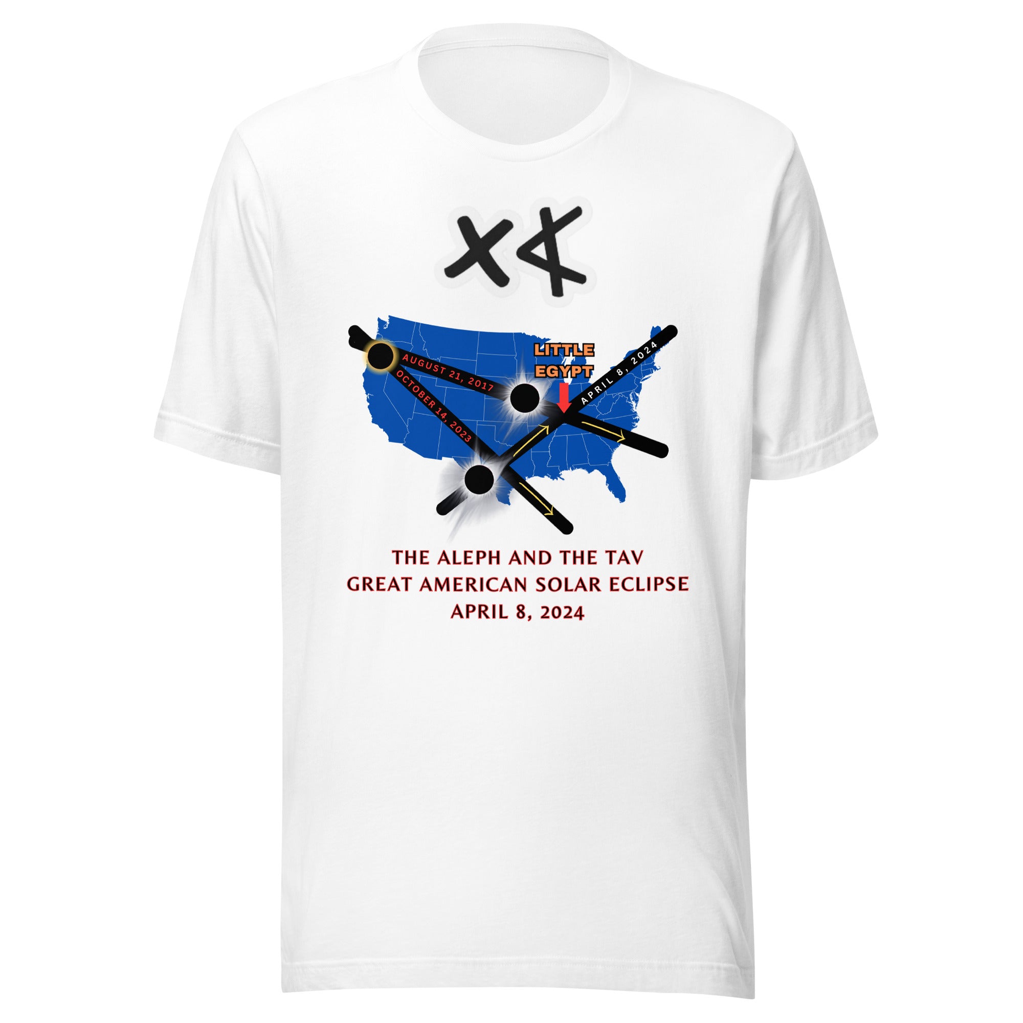 Aleph and the Tav Great American Solar Eclipse Unisex t-shirt