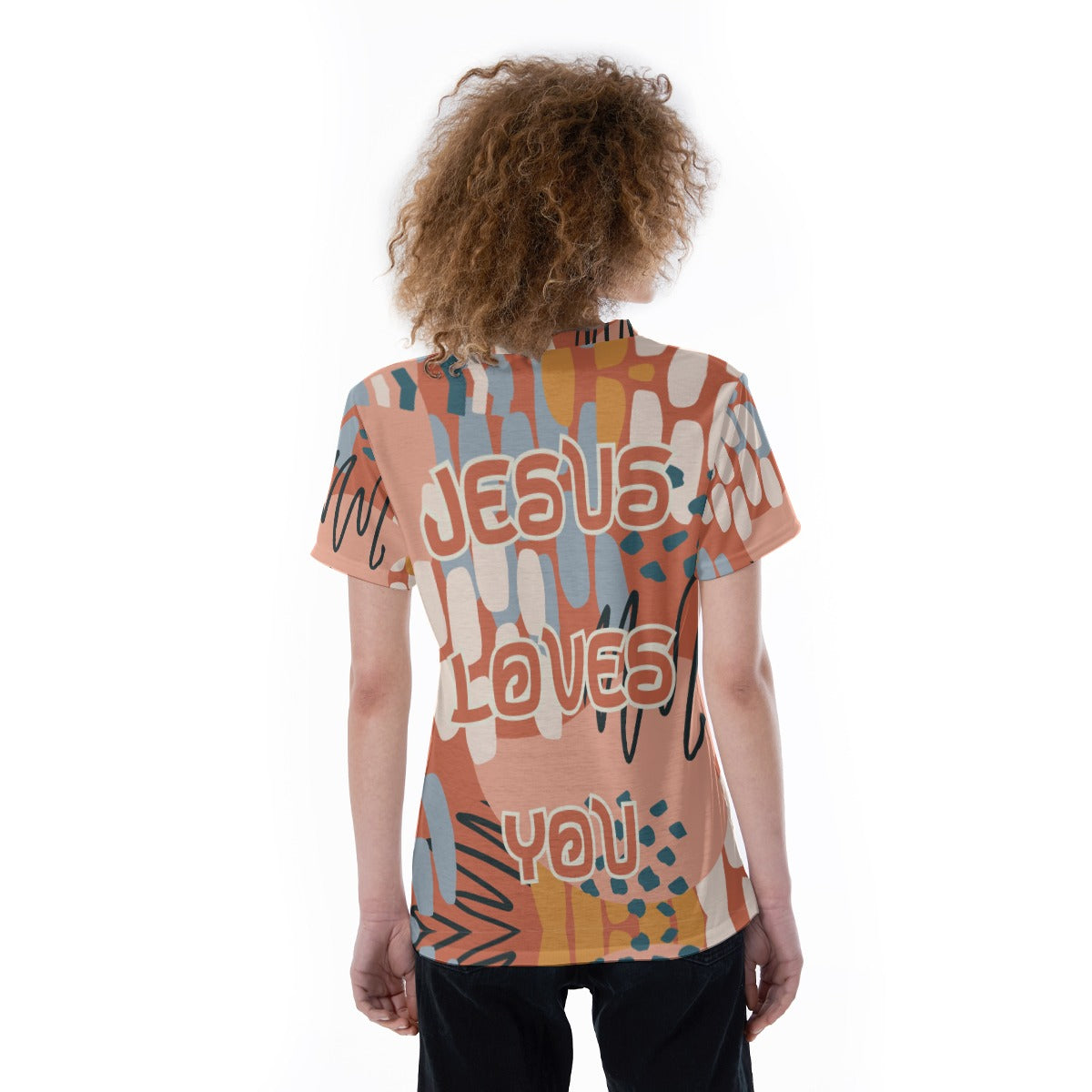 Jesus Loves You  V-neck Women's T-shirt