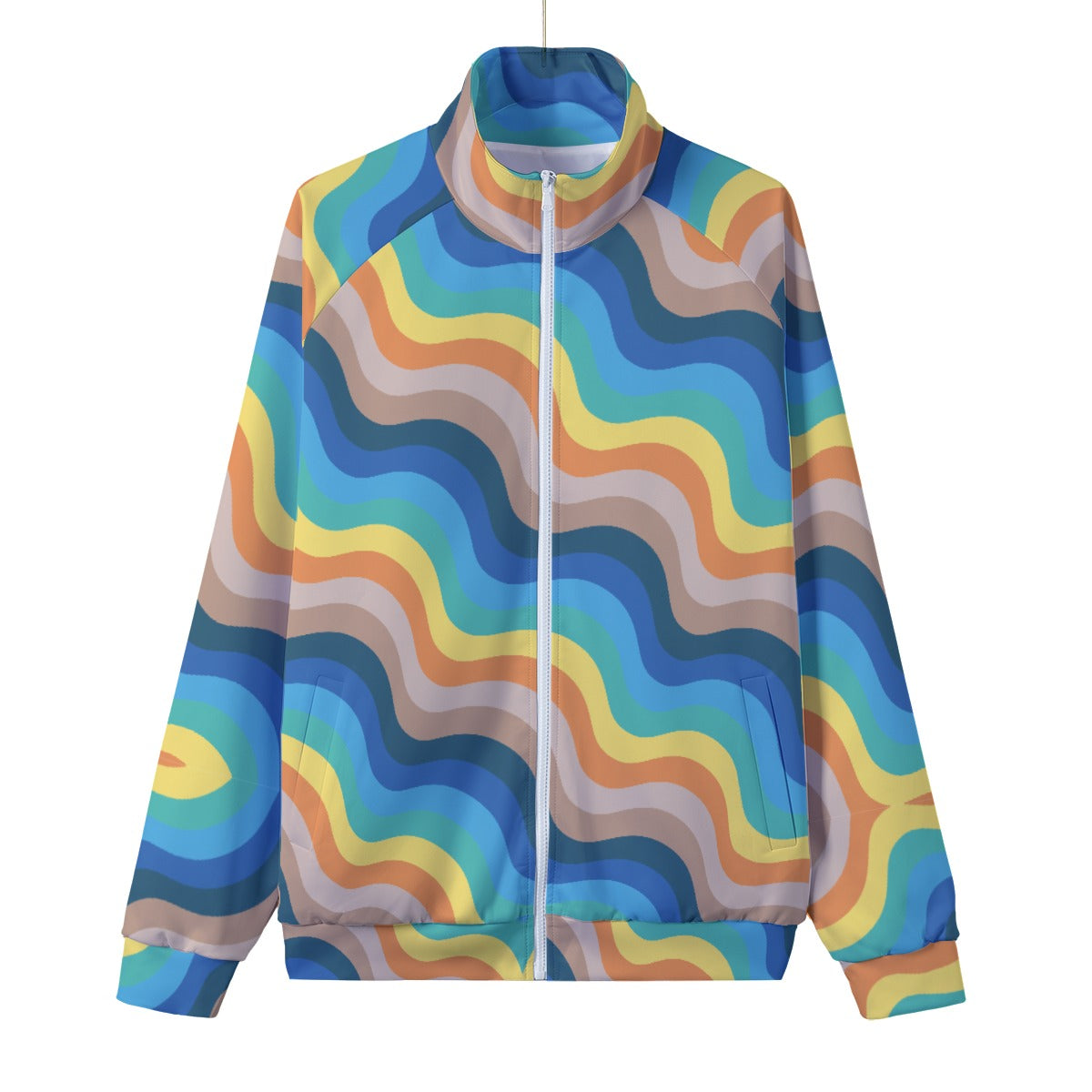 Grace upon grace Stand Collar White Lining Jacket