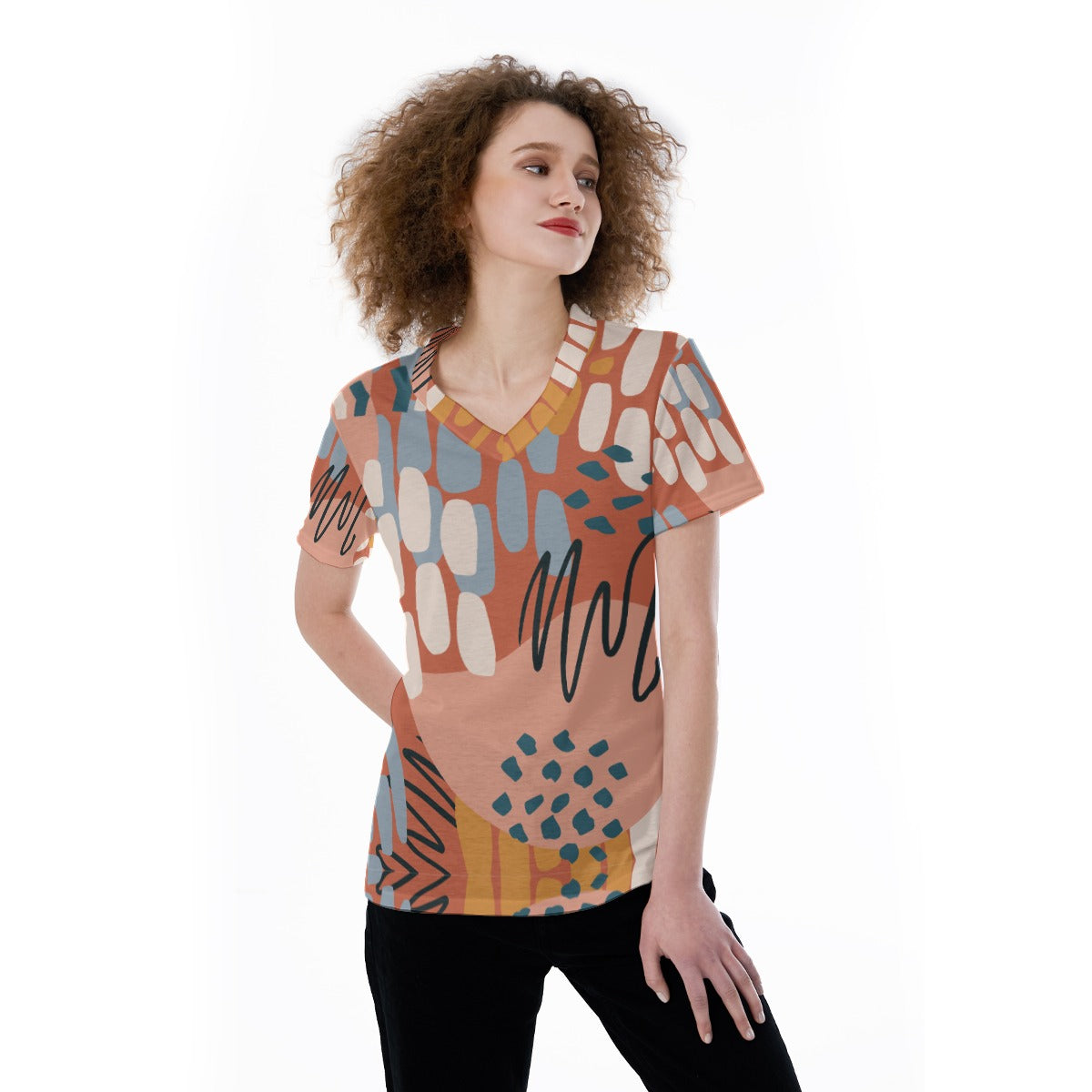 Jesus Loves You  V-neck Women's T-shirt