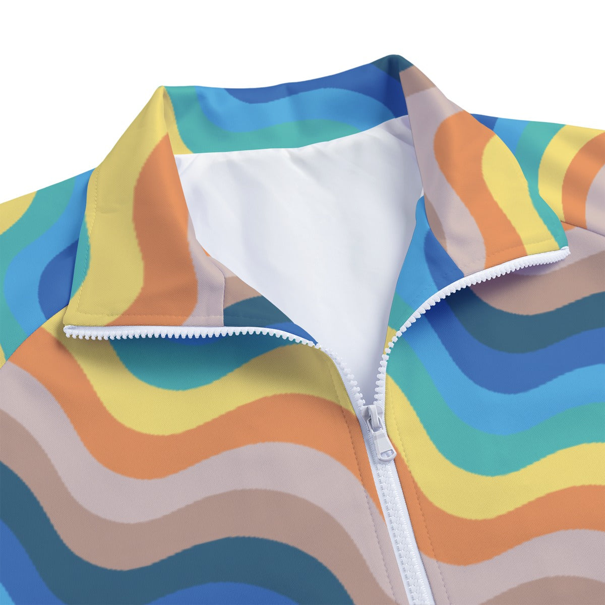 Grace upon grace Stand Collar White Lining Jacket