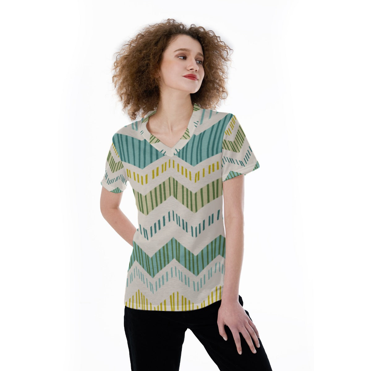 Jesus is Coming V-neck Women's T-shirt