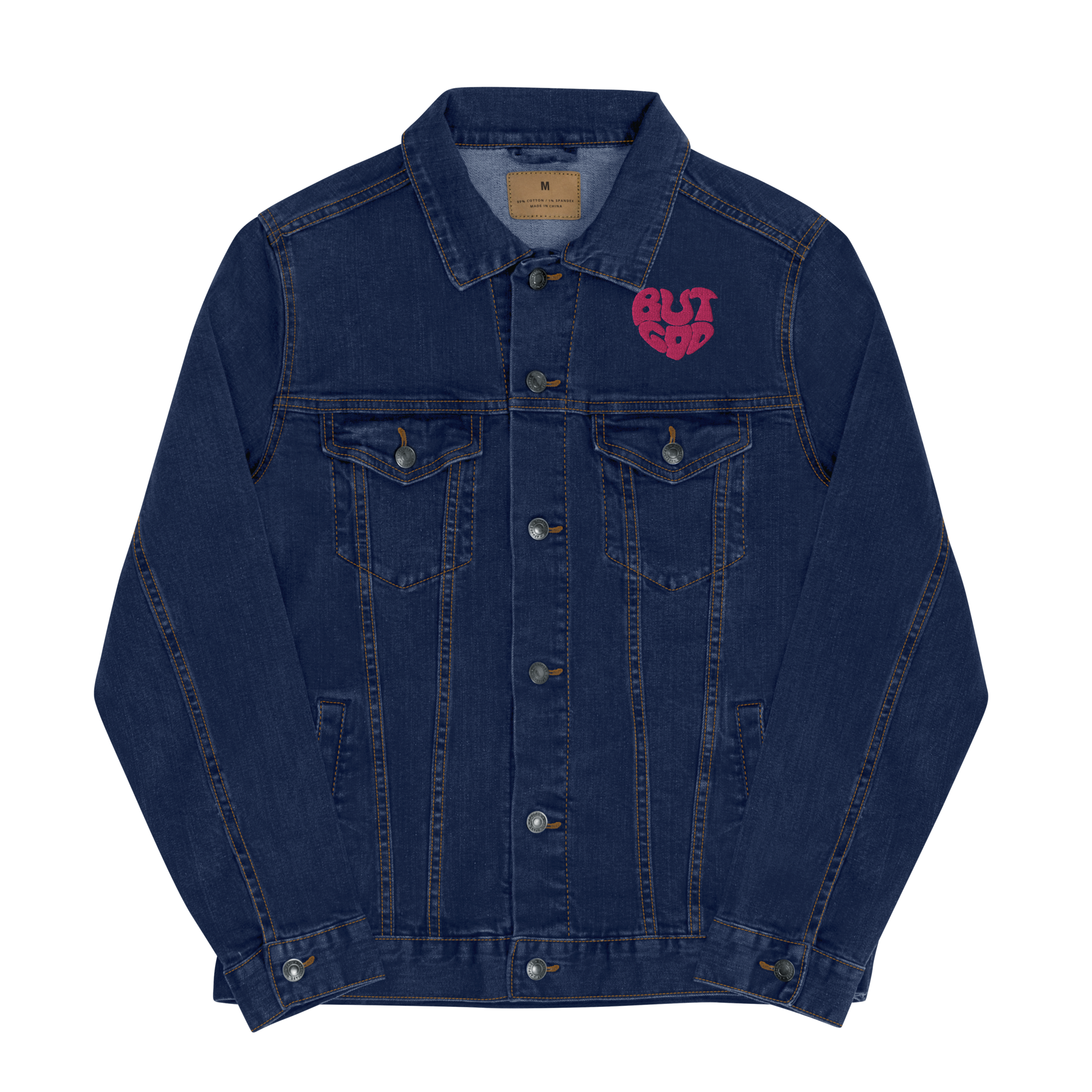 But God Unisex denim jacket