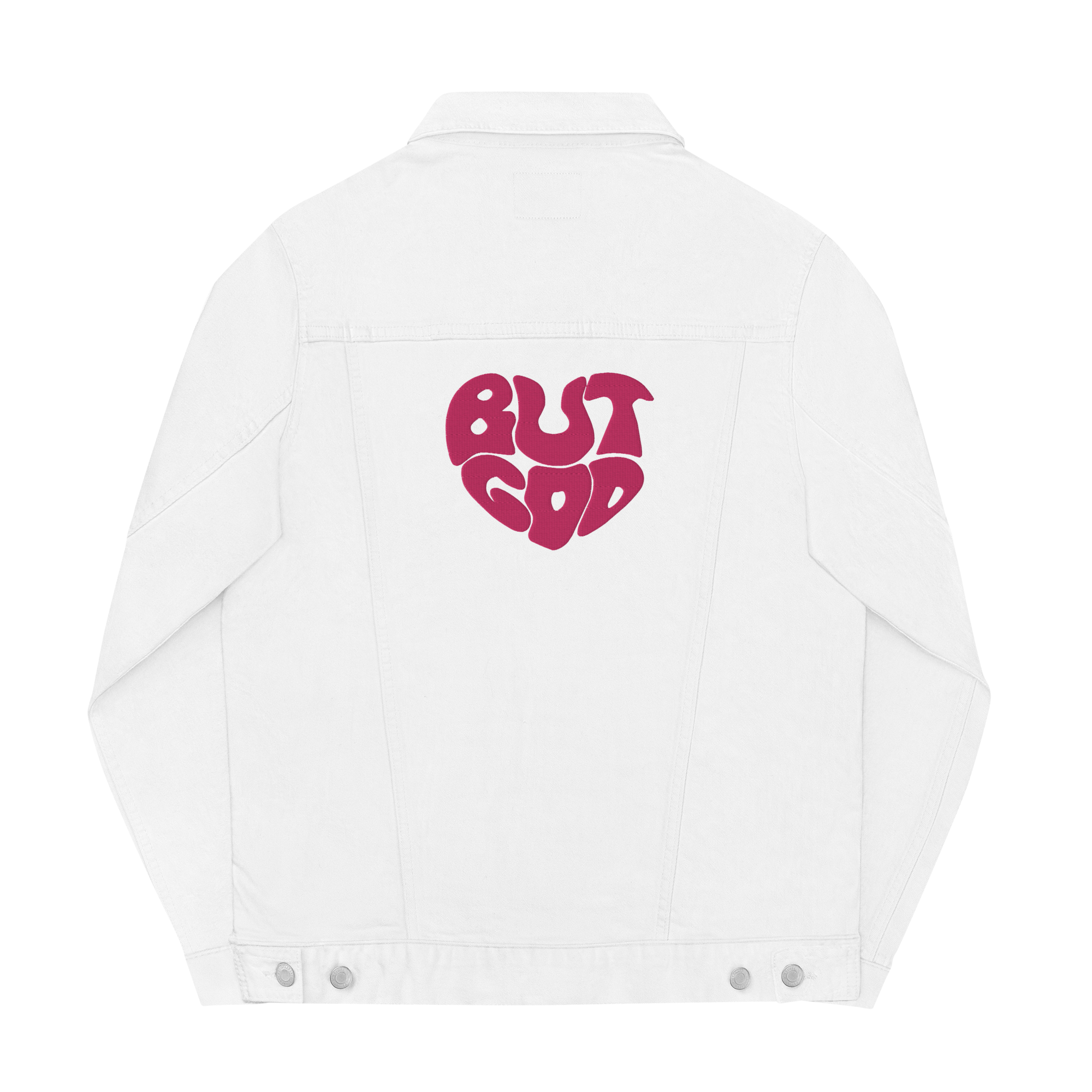 But God Unisex denim jacket