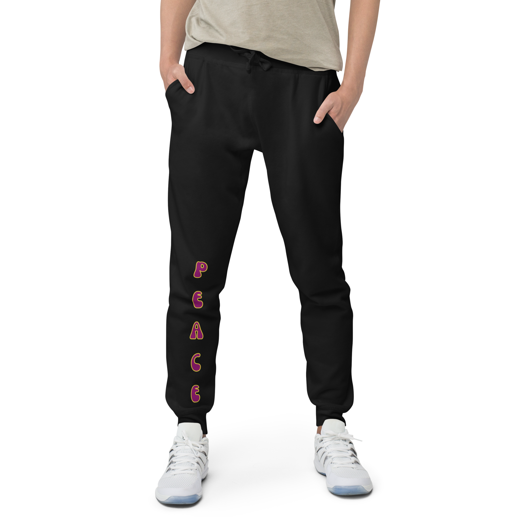 Peace Unisex fleece sweatpants