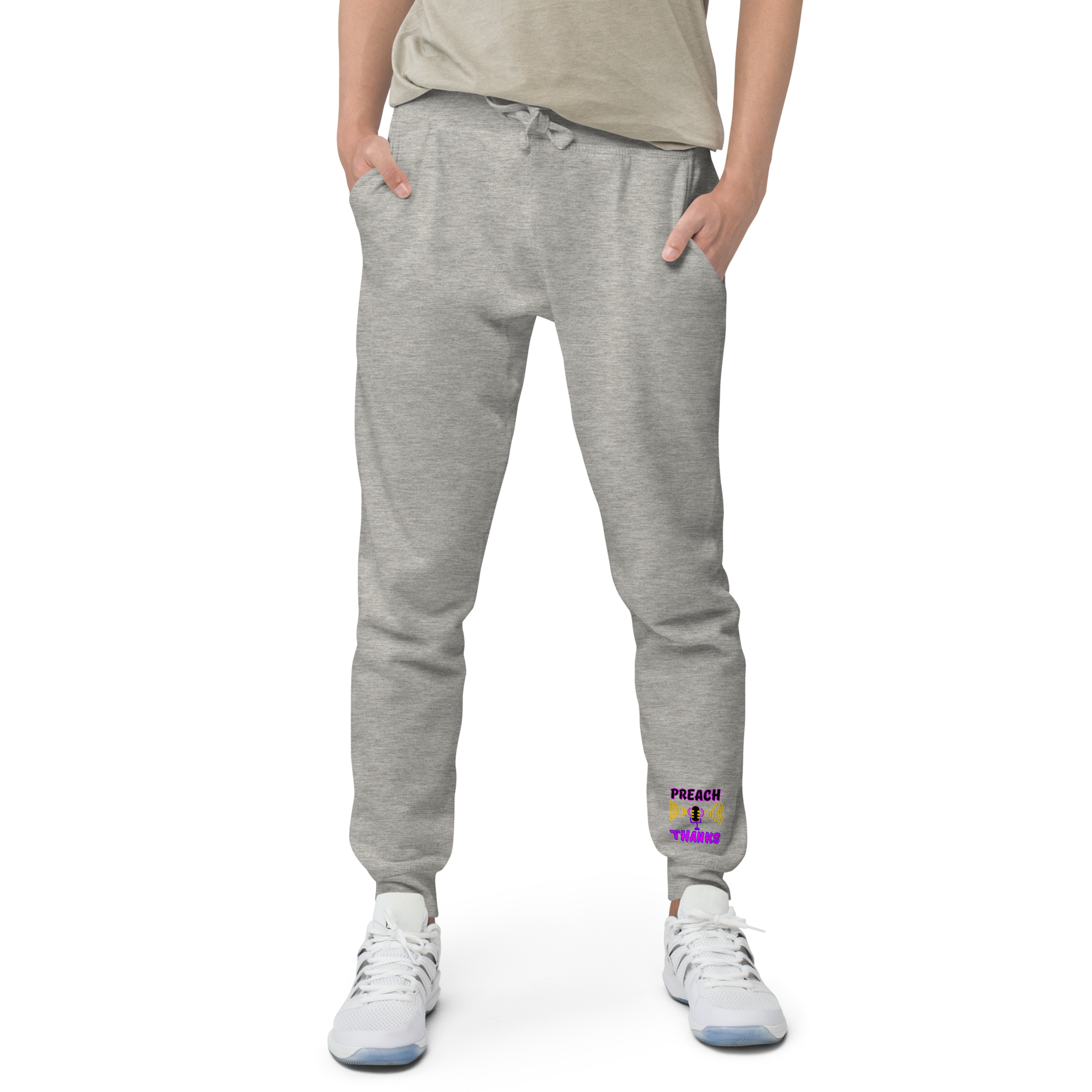 Preach Thanks Psalm 105:1 Unisex fleece sweatpants