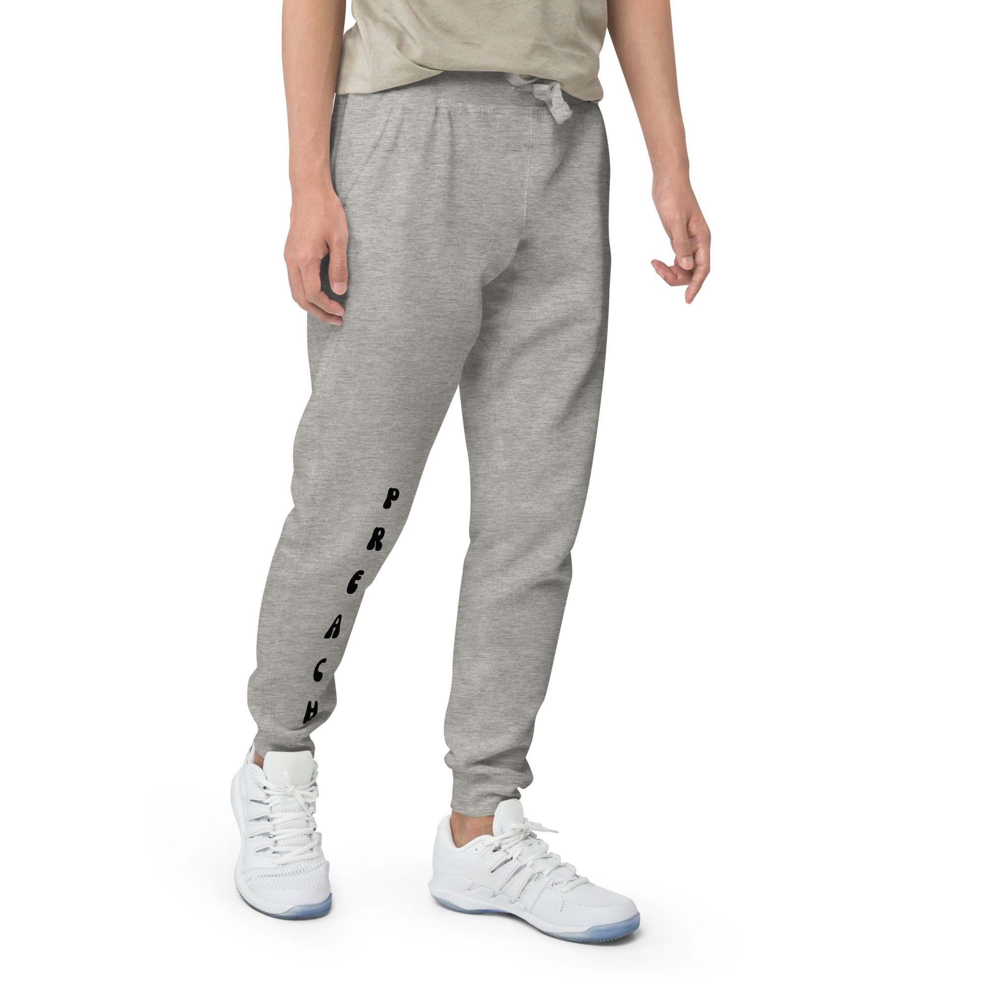 Preach Black Unisex fleece sweatpants