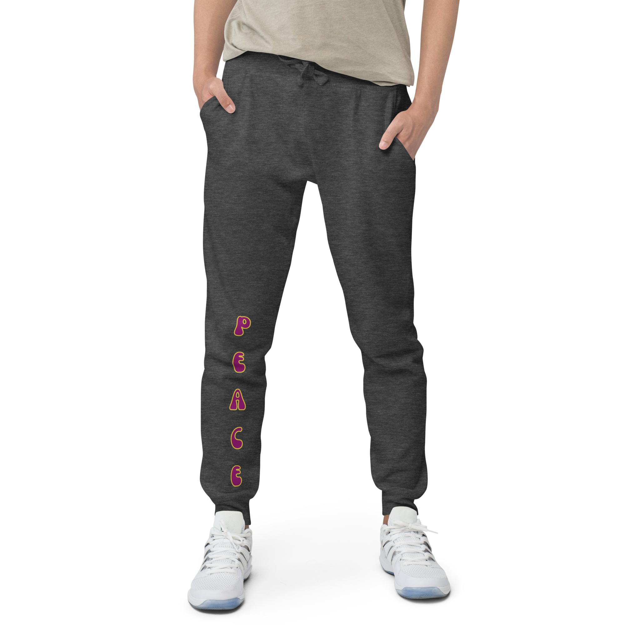 Peace Unisex fleece sweatpants
