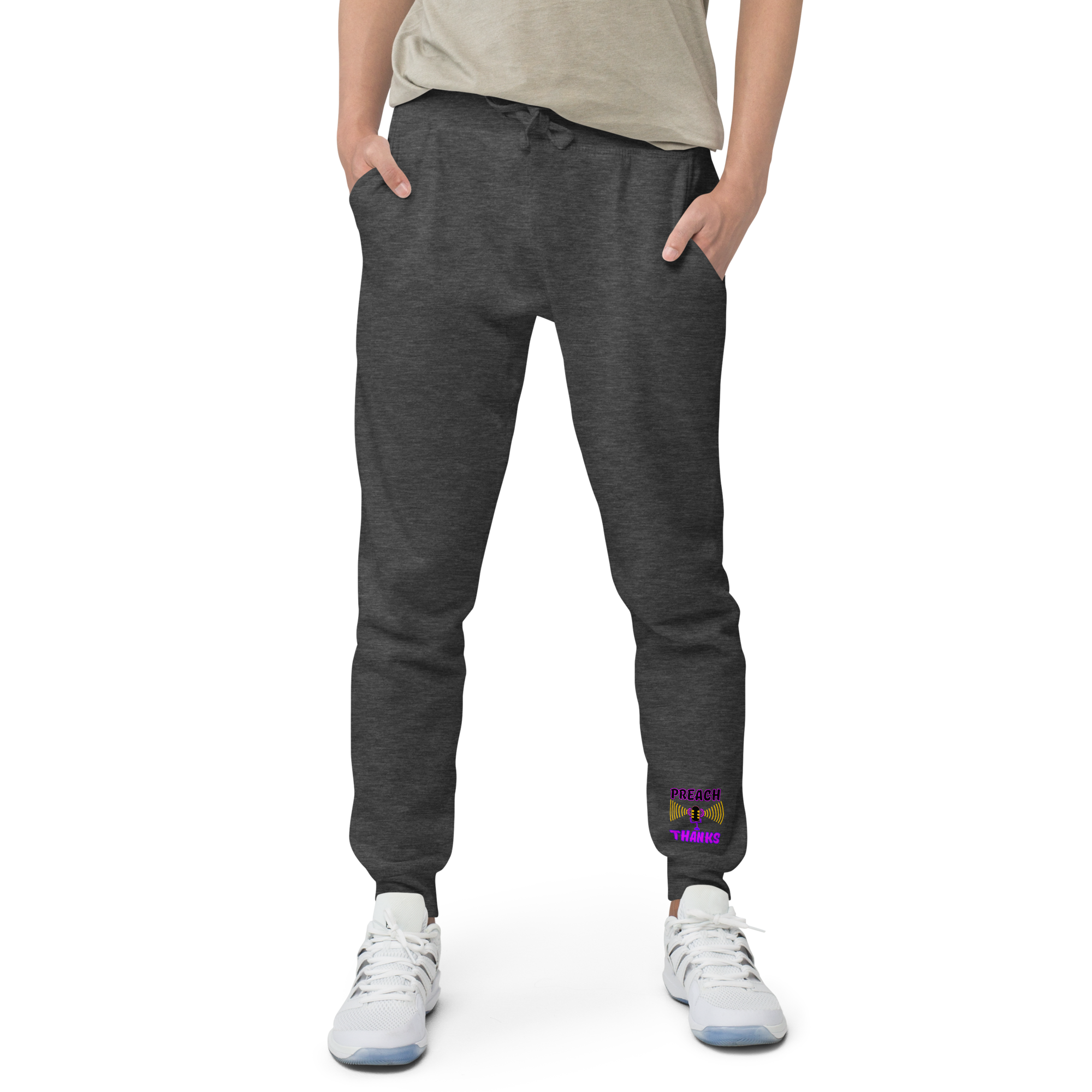 Preach Thanks Psalm 105:1 Unisex fleece sweatpants