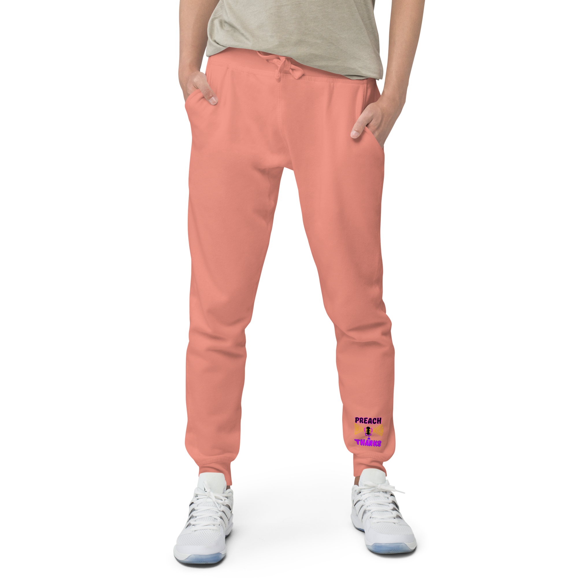 Preach Thanks Psalm 105:1 Unisex fleece sweatpants