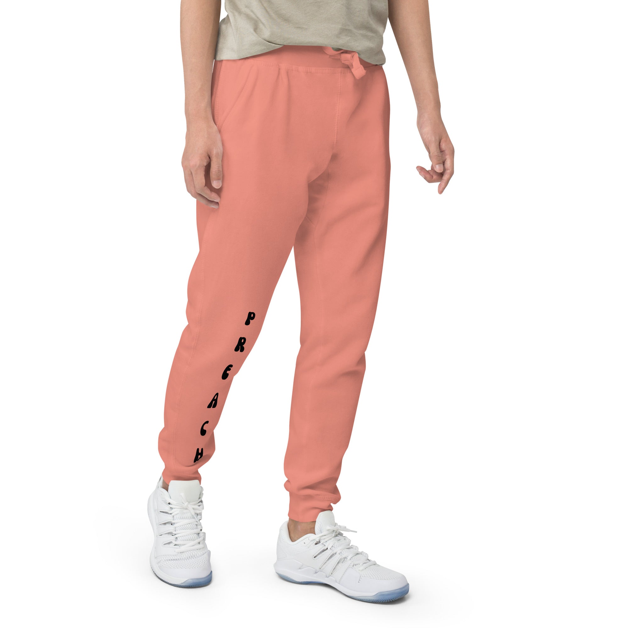 Preach Black Unisex fleece sweatpants