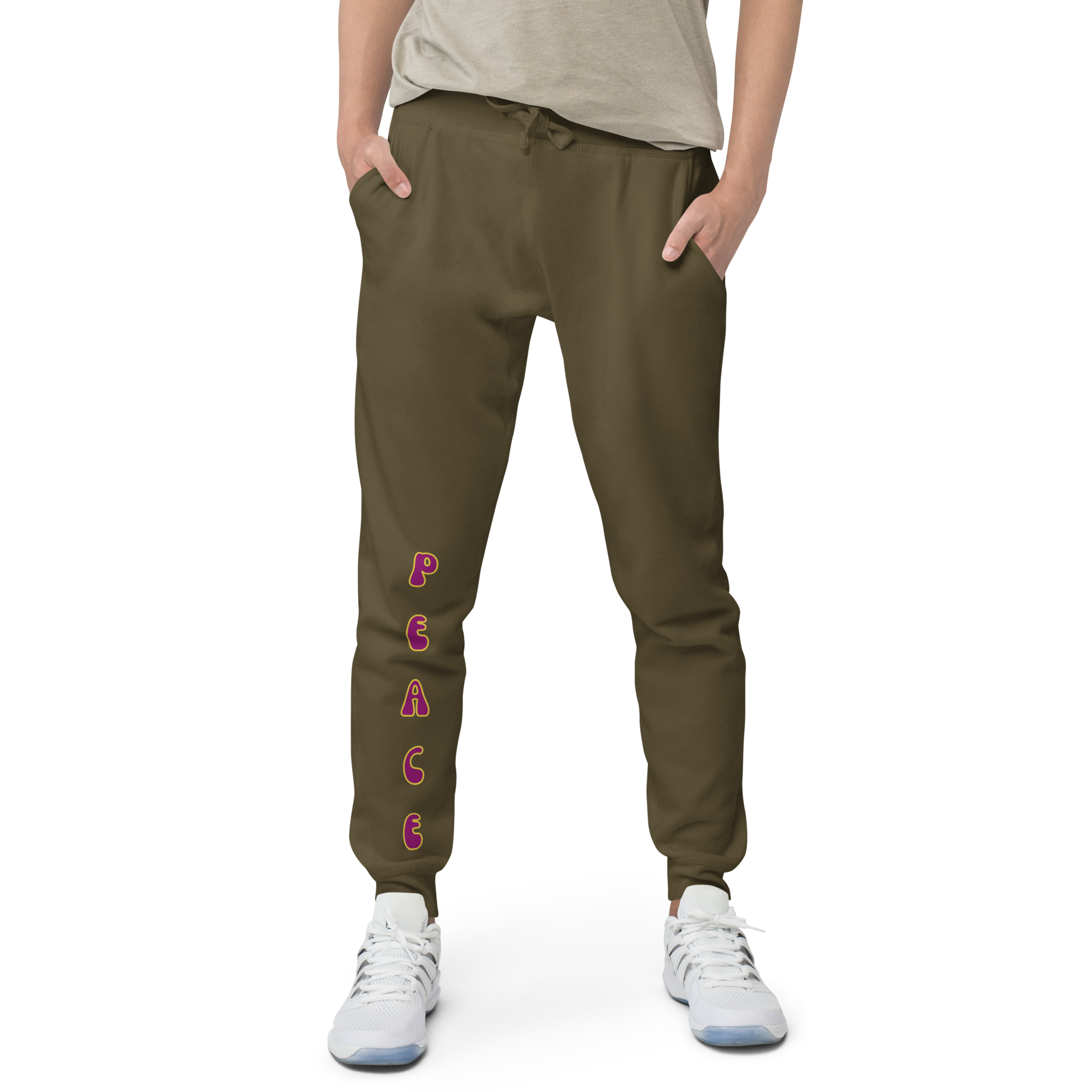 Peace Unisex fleece sweatpants