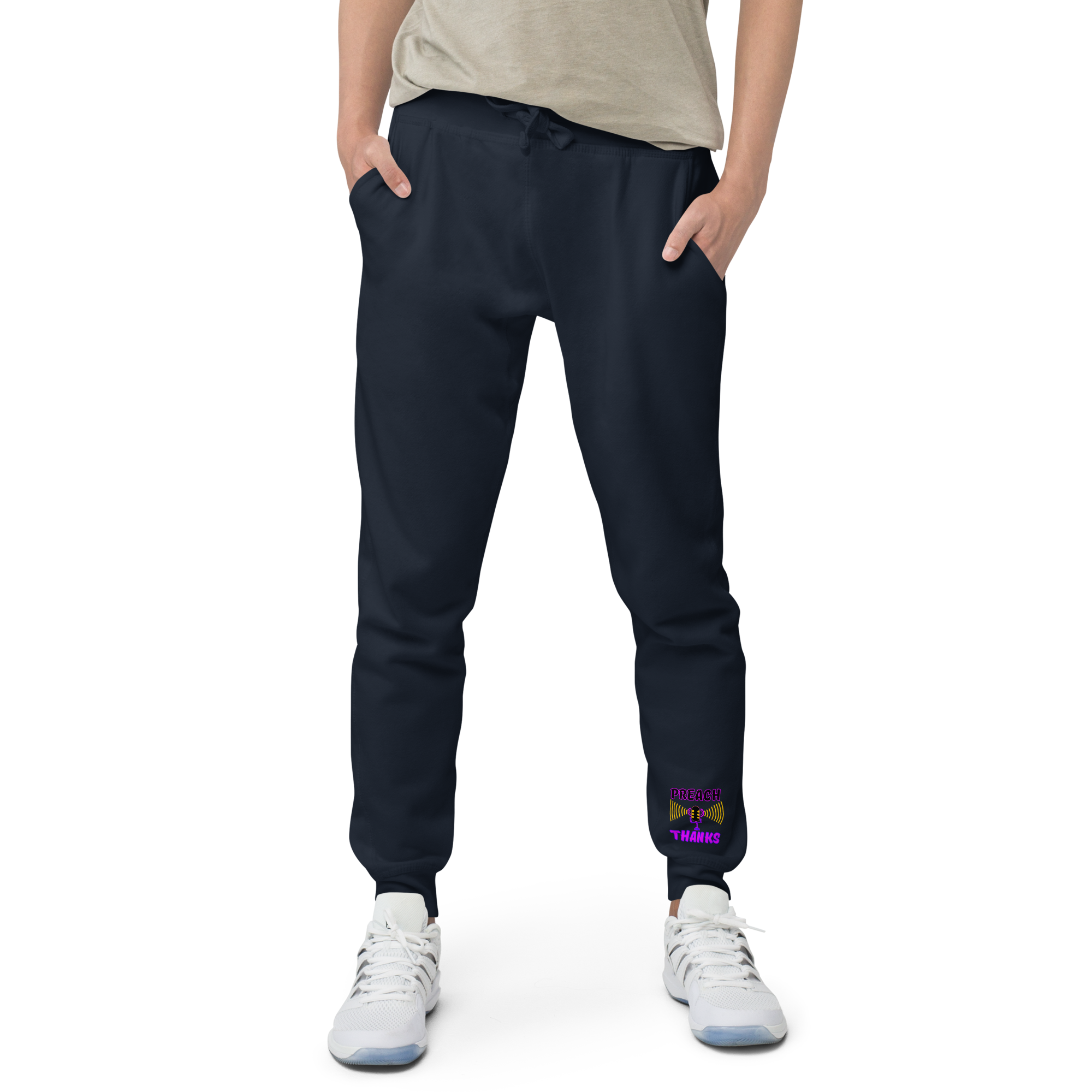 Preach Thanks Psalm 105:1 Unisex fleece sweatpants