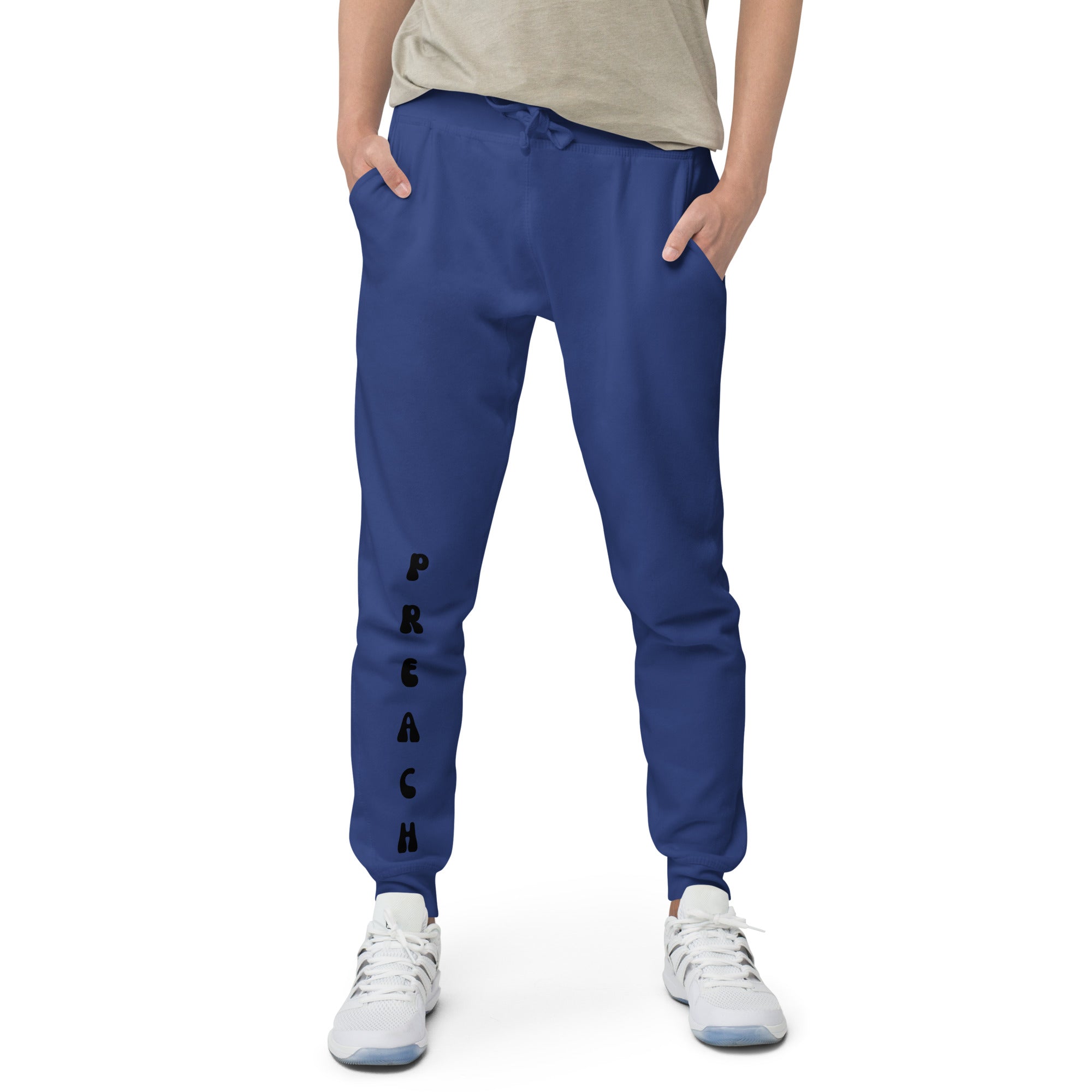 Preach Black Unisex fleece sweatpants