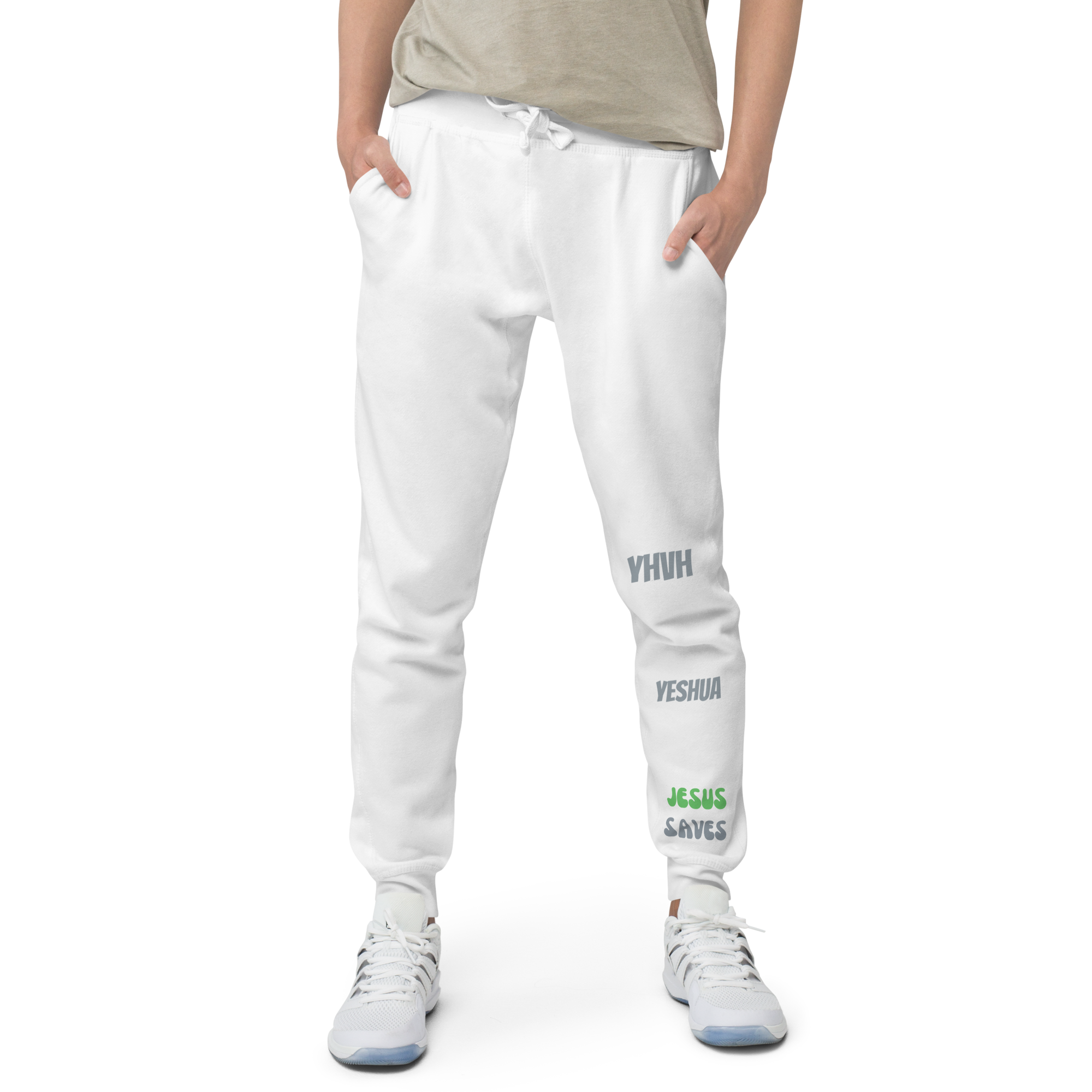 Jesus Saves/YHVH/Yeshua Unisex fleece sweatpants