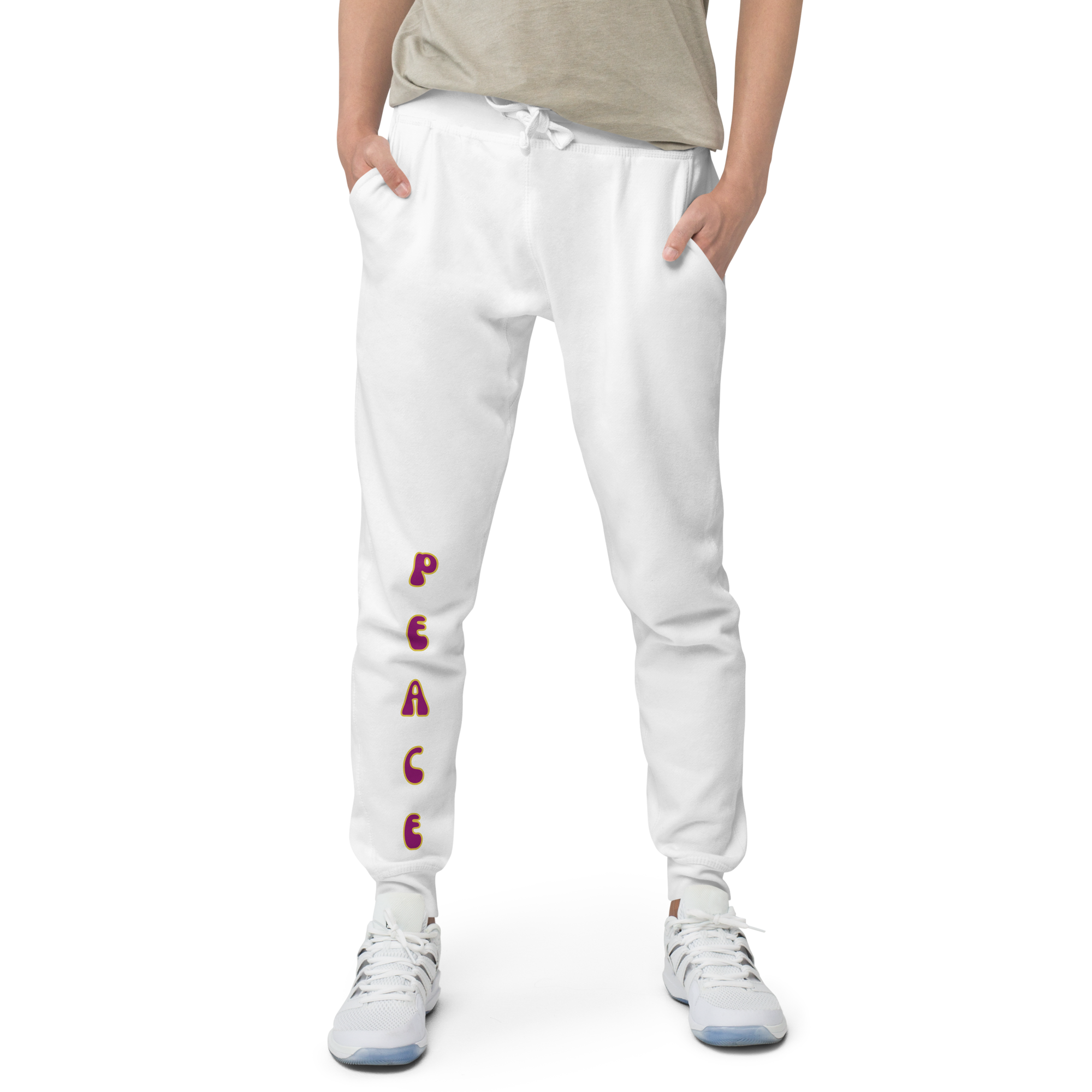 Peace Unisex fleece sweatpants