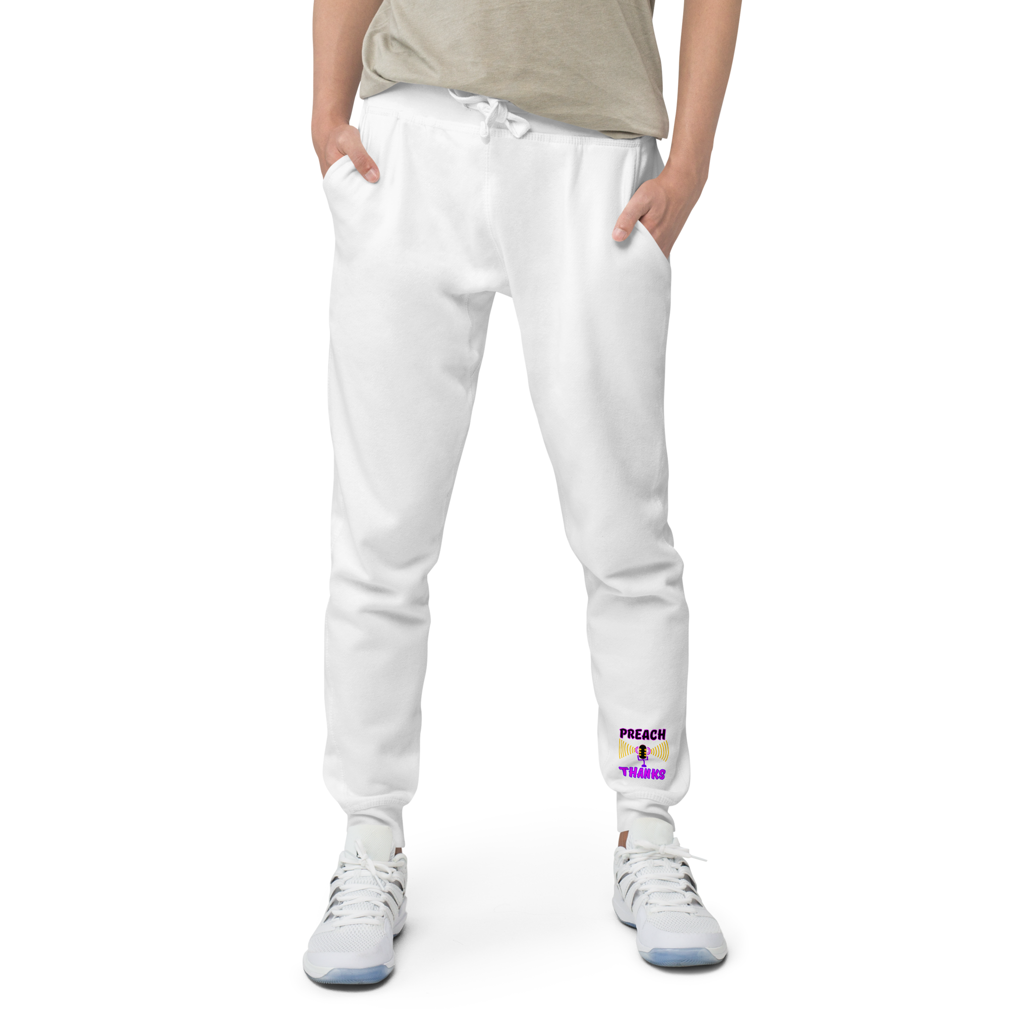 Preach Thanks Psalm 105:1 Unisex fleece sweatpants