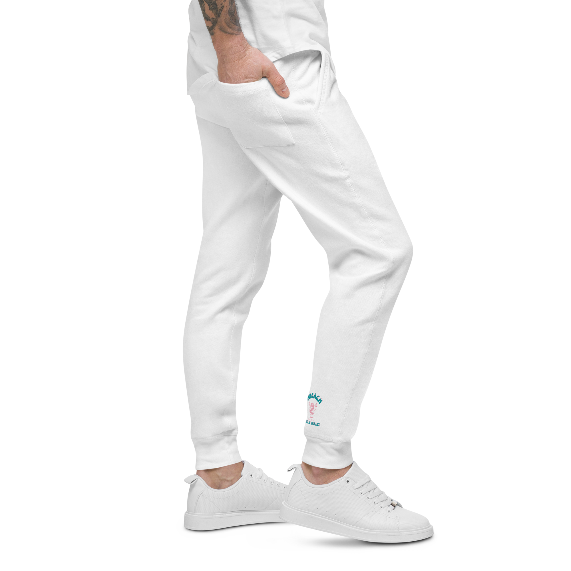 Preach Faith in Christ Unisex fleece sweatpants